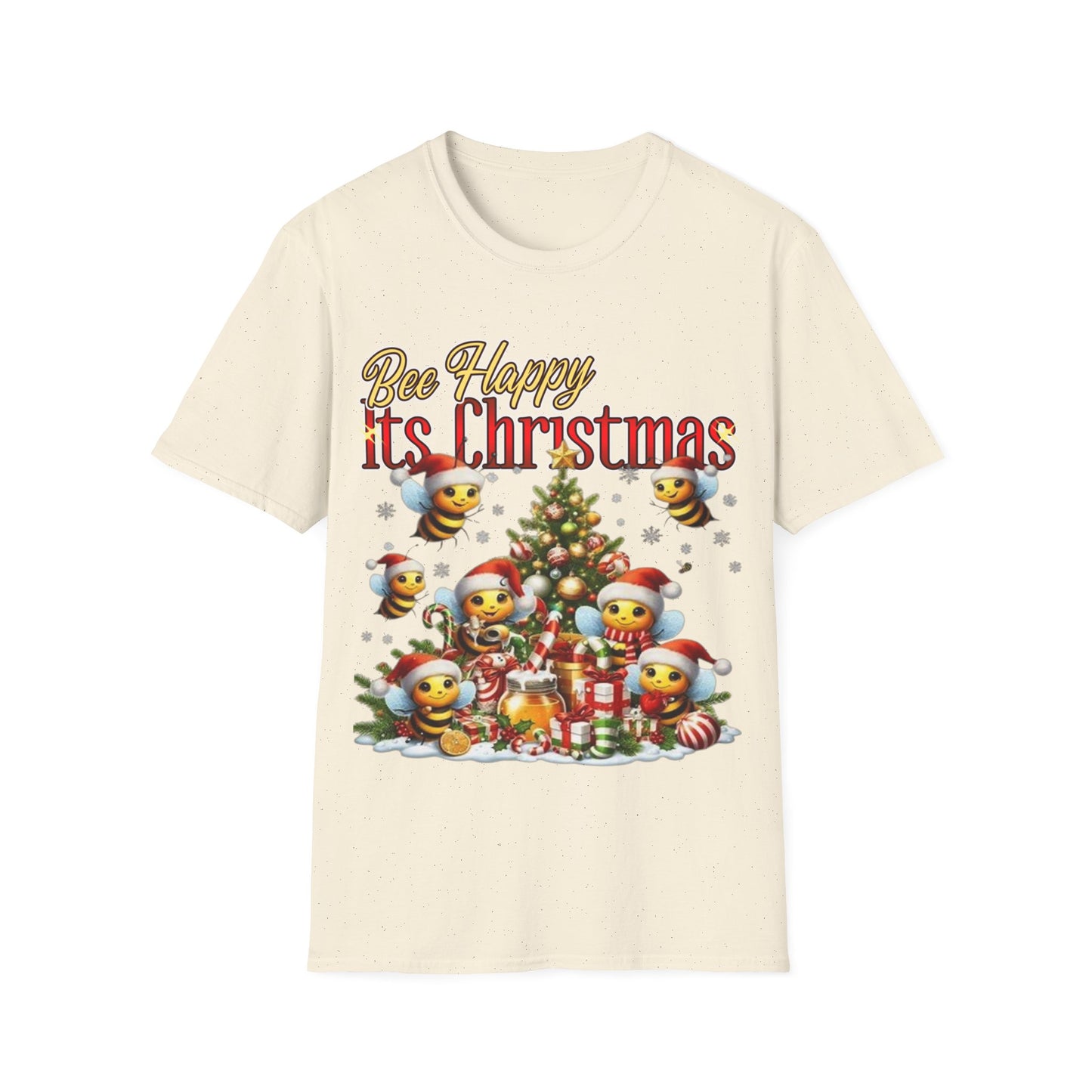 Bee Happy Its Christmas T-Shirt