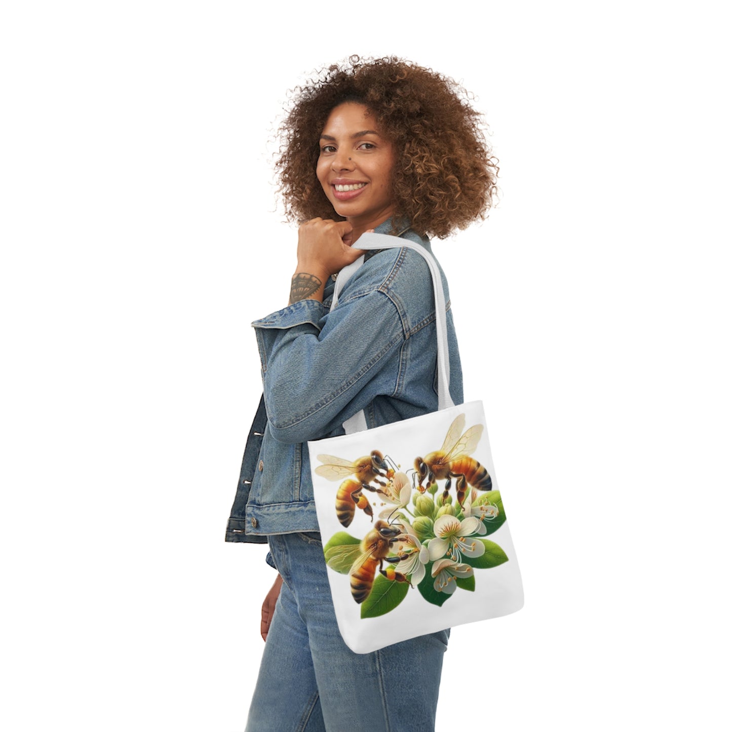 Bee-Inspired Canvas Tote Bag