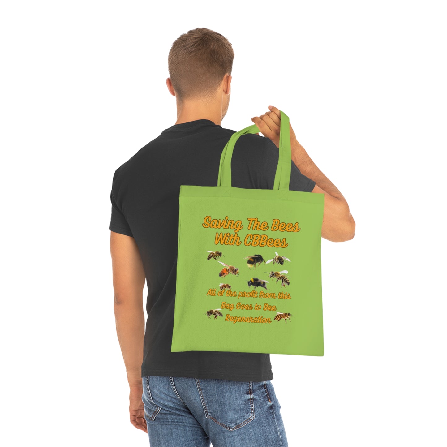 Saving the Bees Cotton Tote for Bee Lovers