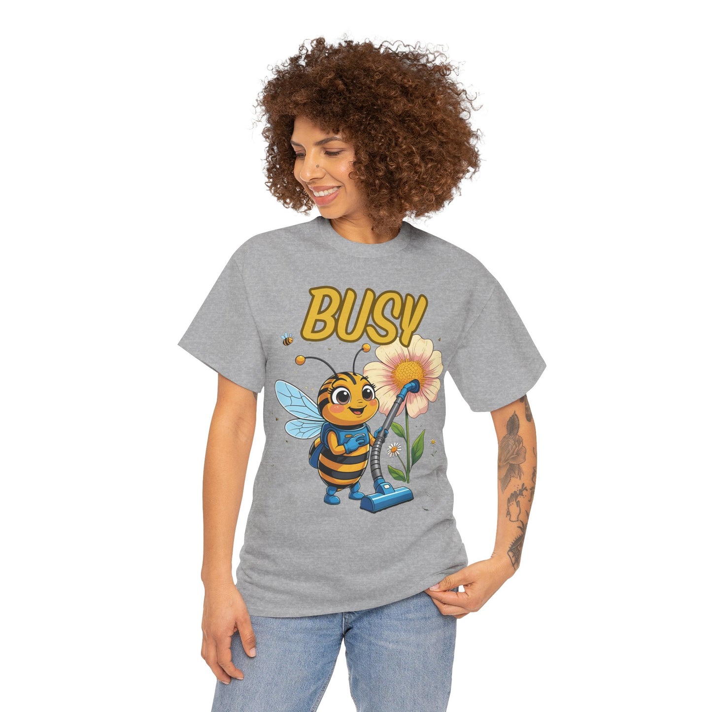 Busy Bee T-Shirt | Fun Graphic Tee for Nature Lovers, Spring Gift, Eco-Friendly Apparel, Cute Insect Shirt