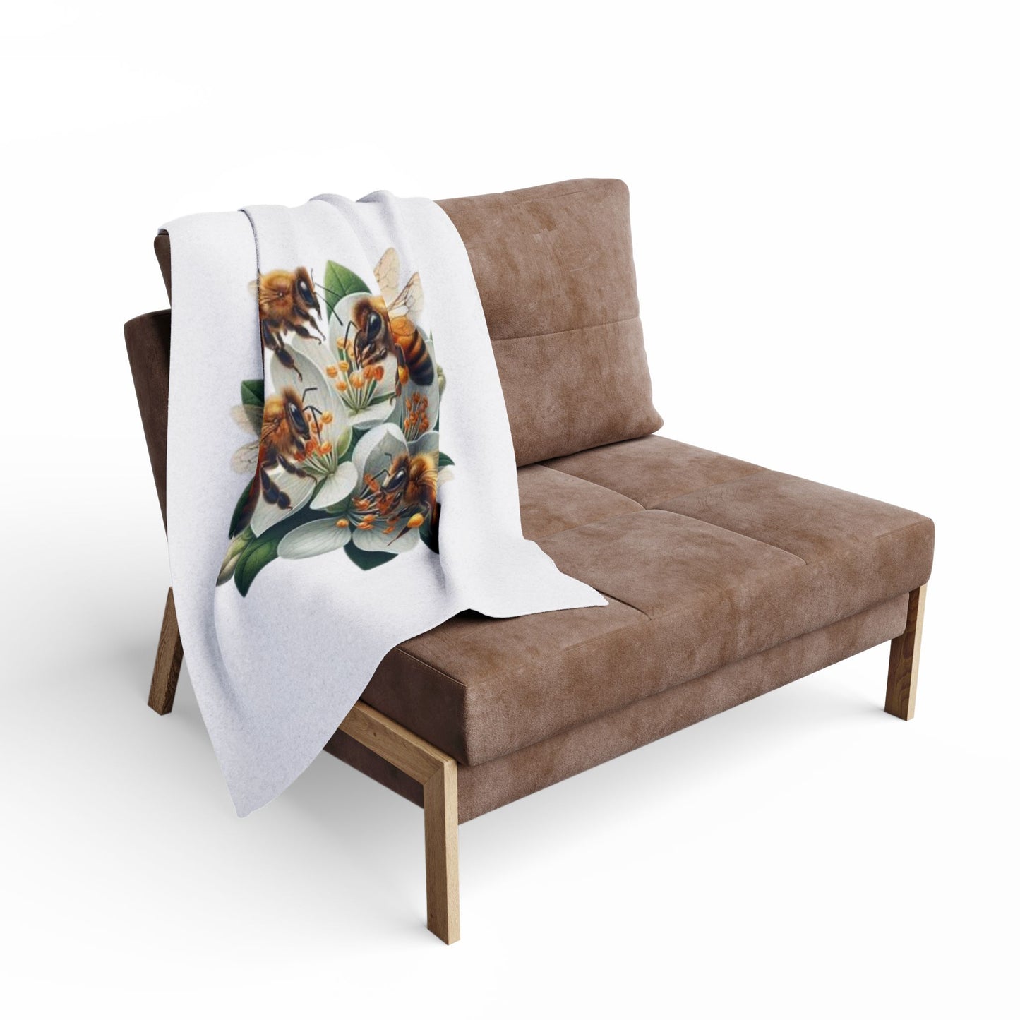 Bee Flower Arctic Fleece Blanket