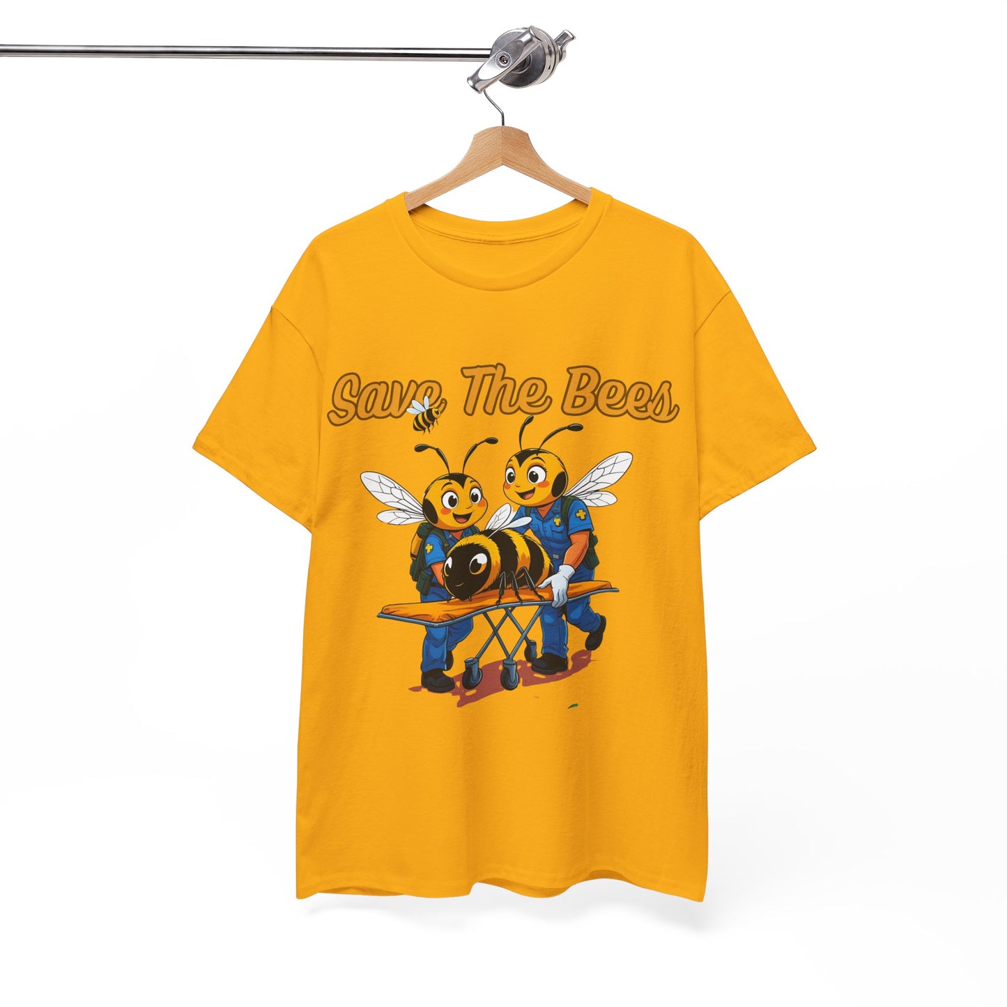 Save The Bees Unisex Cotton Tee, Eco-Friendly Fashion, Bee Conservation Shirt, Nature Lover Gift, Casual Summer Tee