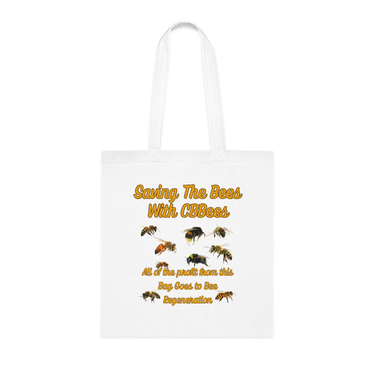 Saving the Bees Cotton Tote for Bee Lovers