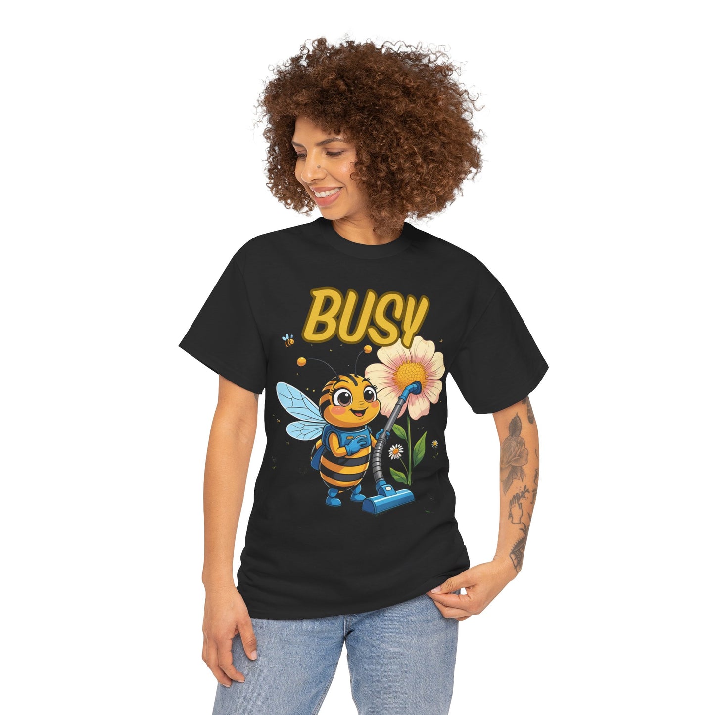 Busy Bee T-Shirt | Fun Graphic Tee for Nature Lovers, Spring Gift, Eco-Friendly Apparel, Cute Insect Shirt