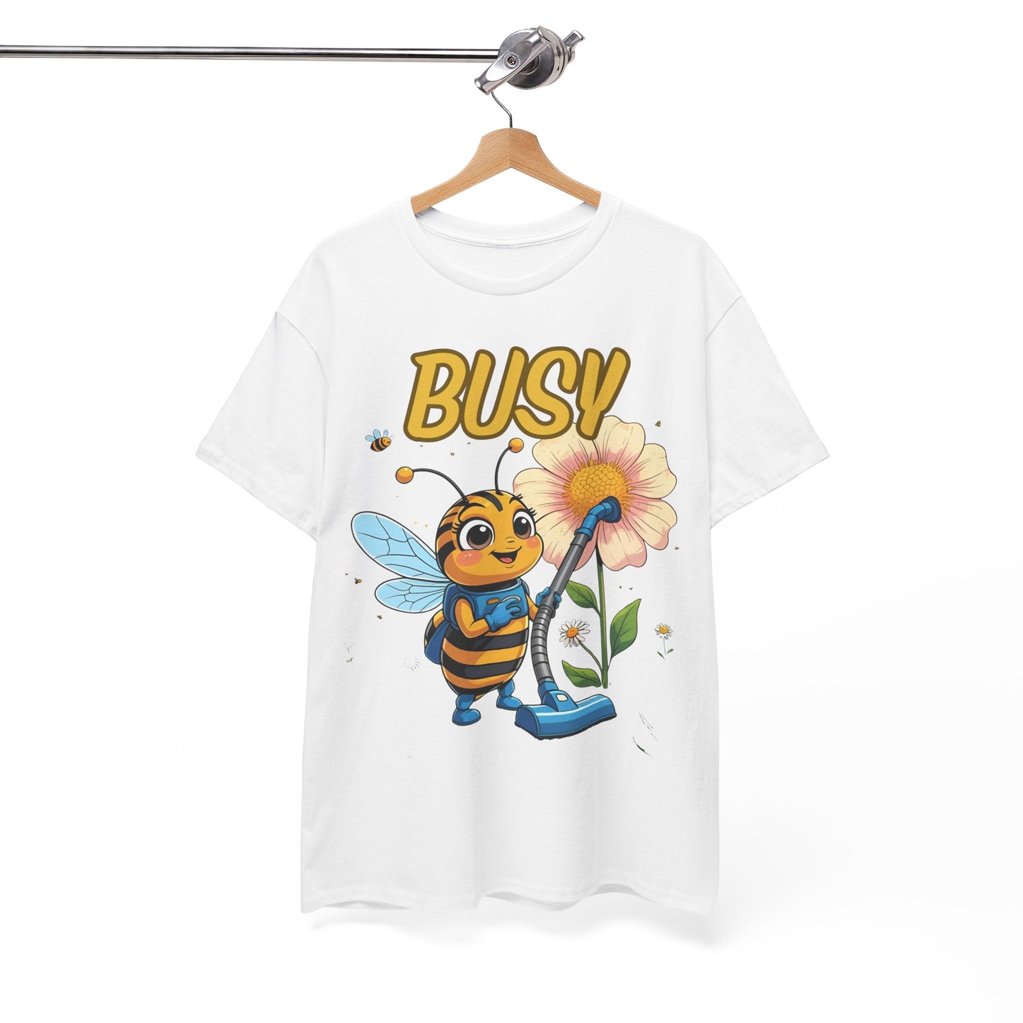 Busy Bee T-Shirt | Fun Graphic Tee for Nature Lovers, Spring Gift, Eco-Friendly Apparel, Cute Insect Shirt