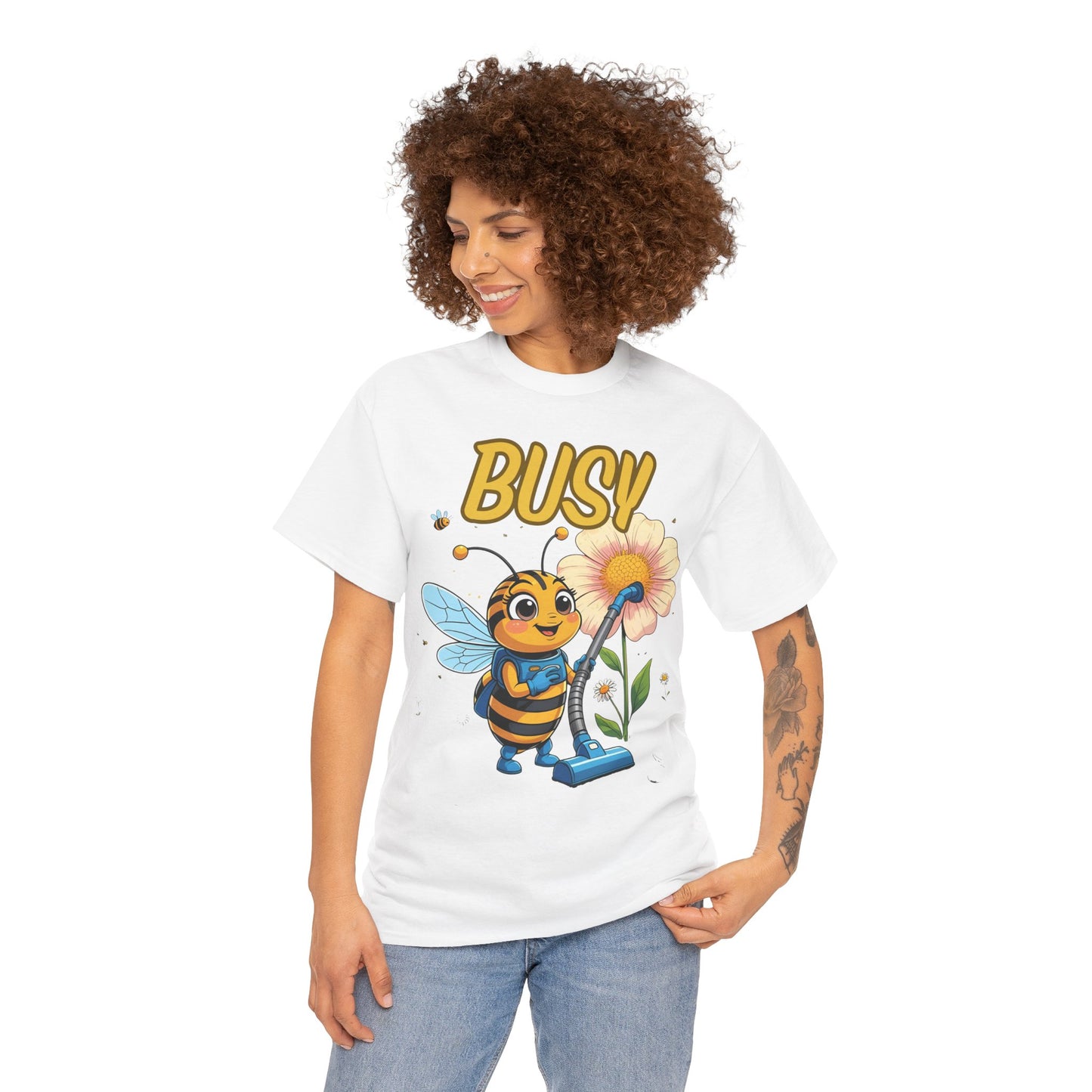 Busy Bee T-Shirt | Fun Graphic Tee for Nature Lovers, Spring Gift, Eco-Friendly Apparel, Cute Insect Shirt