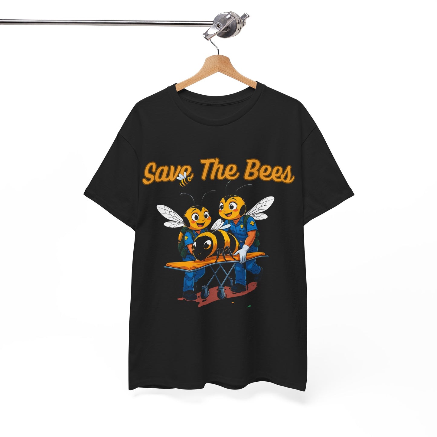 Save The Bees Unisex Cotton Tee, Eco-Friendly Fashion, Bee Conservation Shirt, Nature Lover Gift, Casual Summer Tee