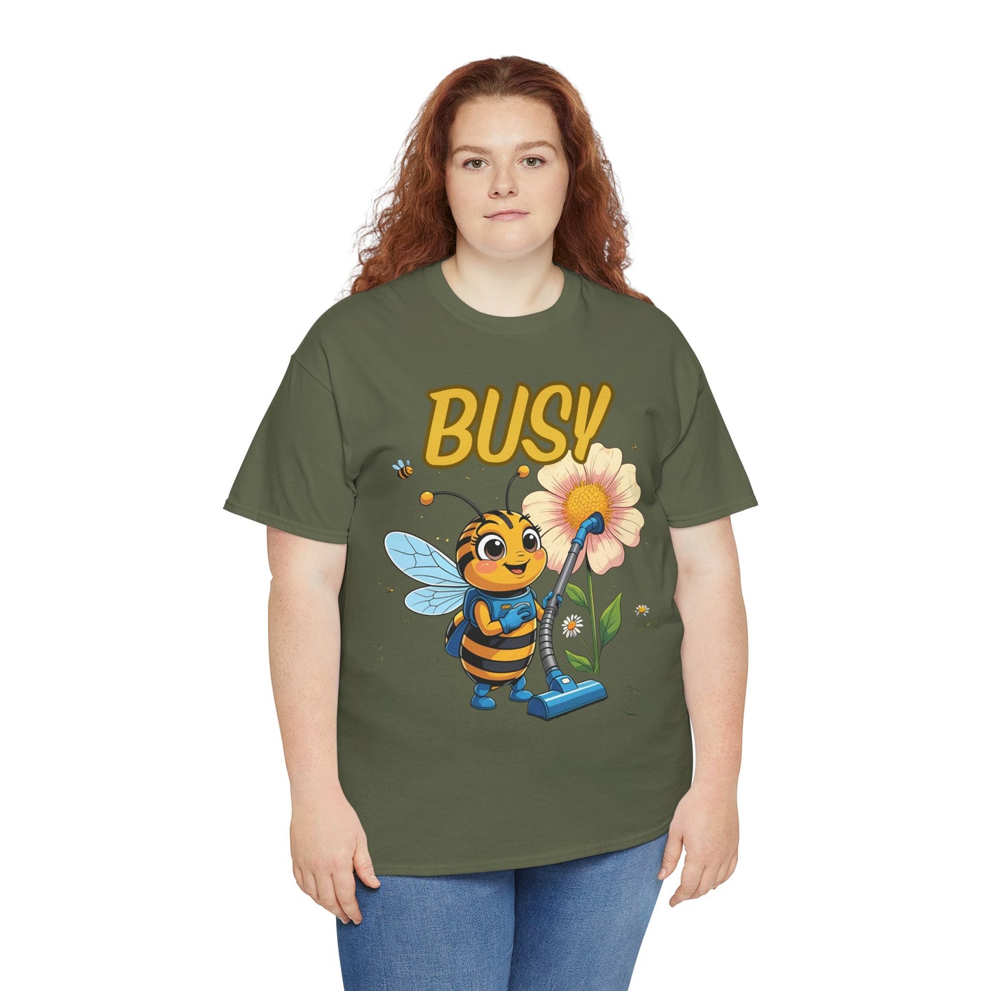 Busy Bee T-Shirt | Fun Graphic Tee for Nature Lovers, Spring Gift, Eco-Friendly Apparel, Cute Insect Shirt