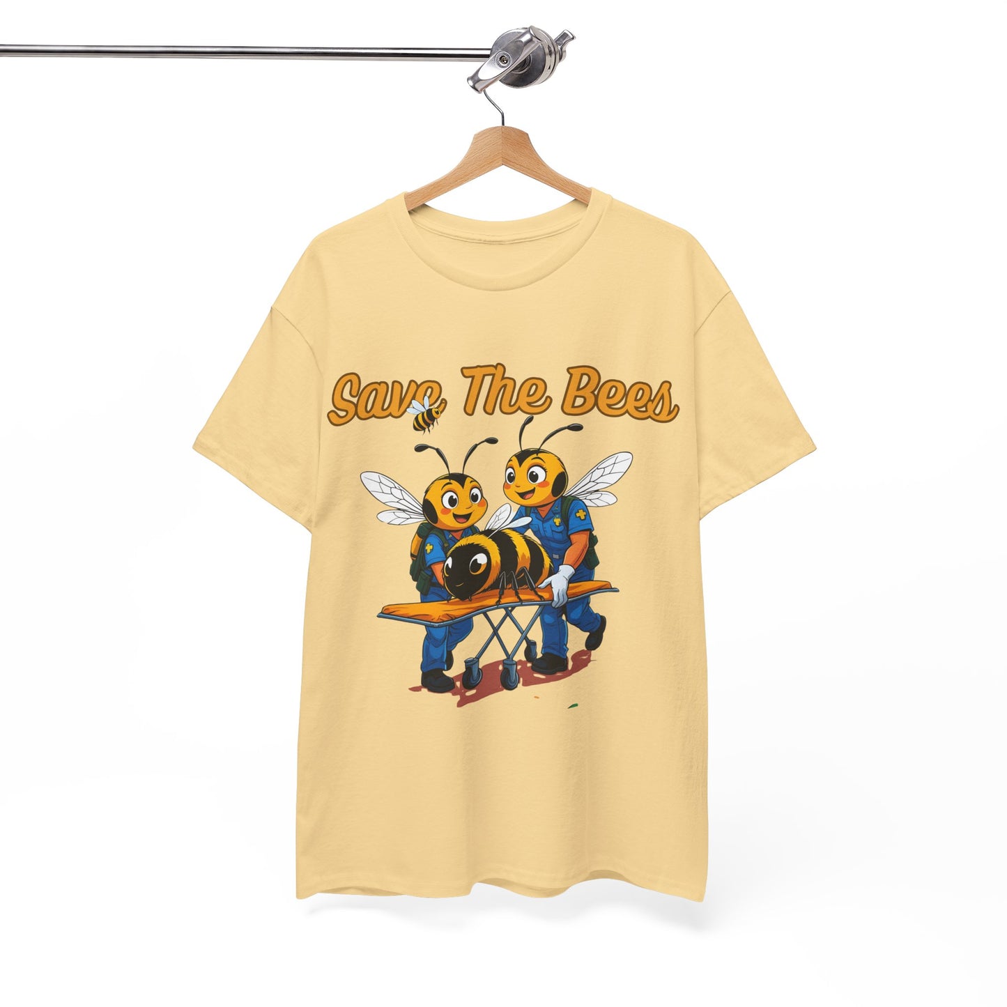 Save The Bees Unisex Cotton Tee, Eco-Friendly Fashion, Bee Conservation Shirt, Nature Lover Gift, Casual Summer Tee
