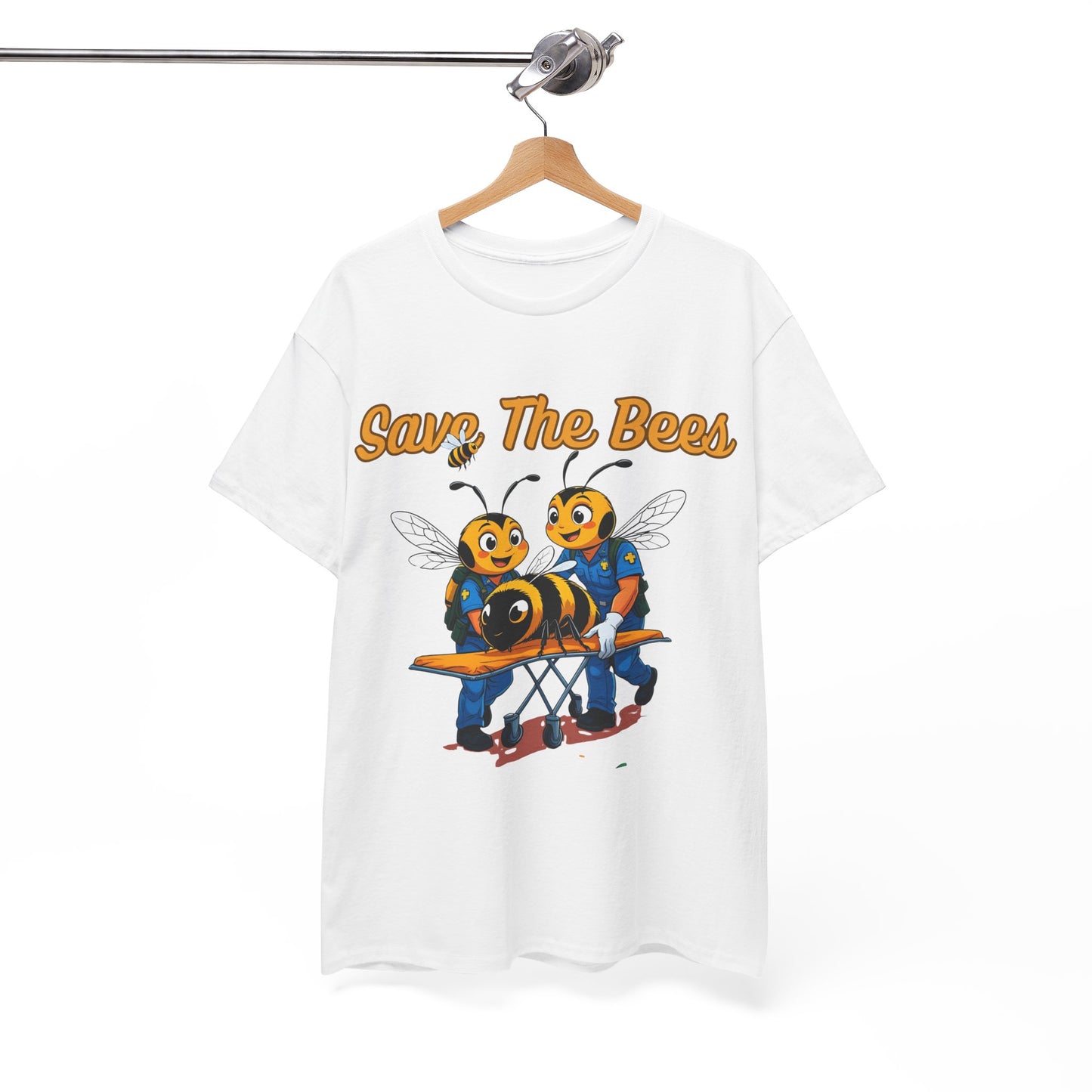 Save The Bees Unisex Cotton Tee, Eco-Friendly Fashion, Bee Conservation Shirt, Nature Lover Gift, Casual Summer Tee