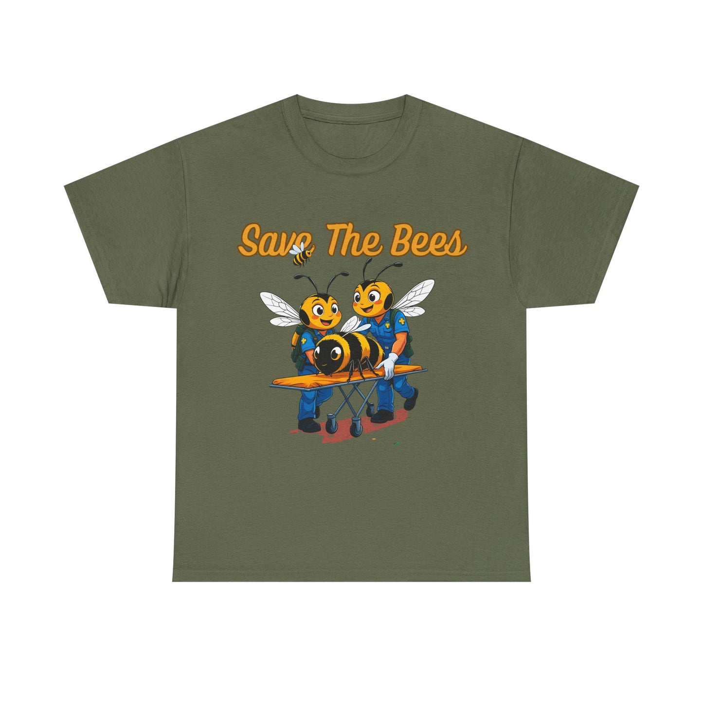Save The Bees Unisex Cotton Tee, Eco-Friendly Fashion, Bee Conservation Shirt, Nature Lover Gift, Casual Summer Tee