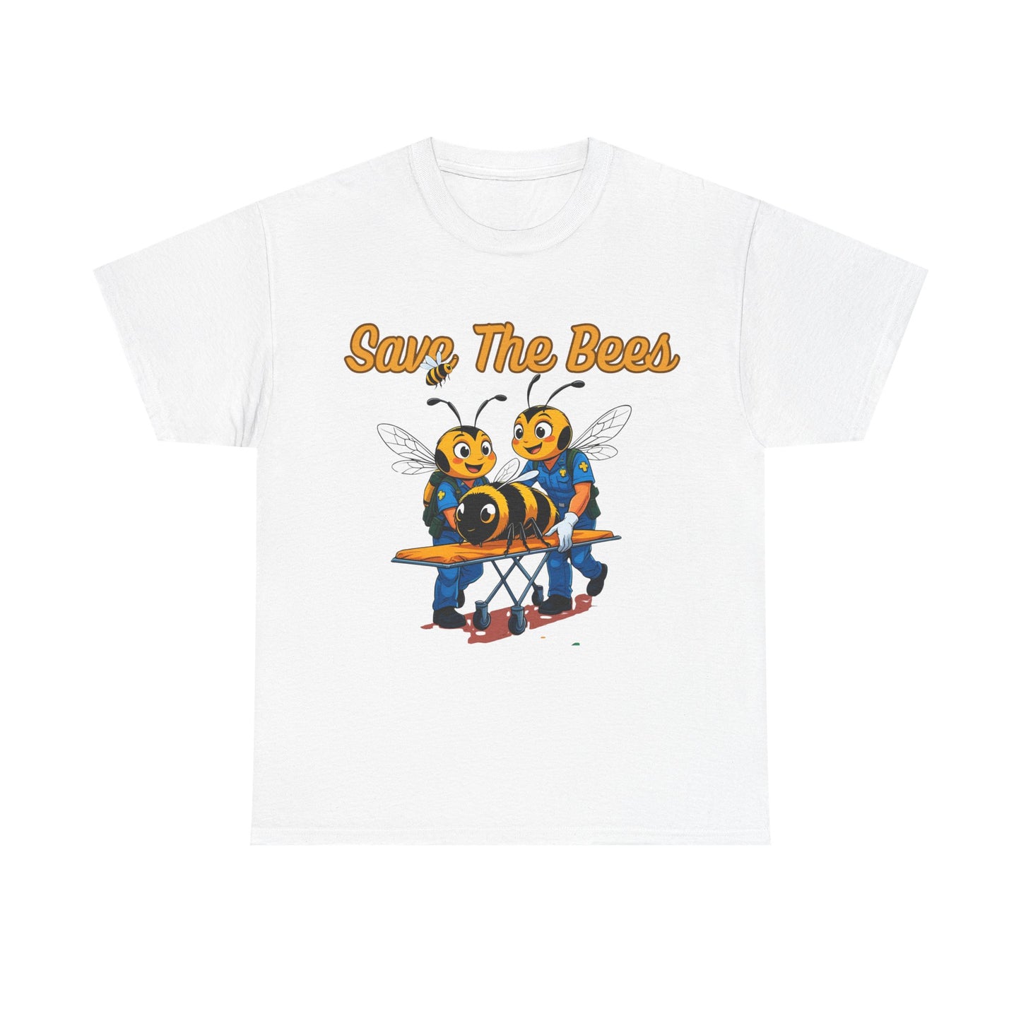 Save The Bees Unisex Cotton Tee, Eco-Friendly Fashion, Bee Conservation Shirt, Nature Lover Gift, Casual Summer Tee