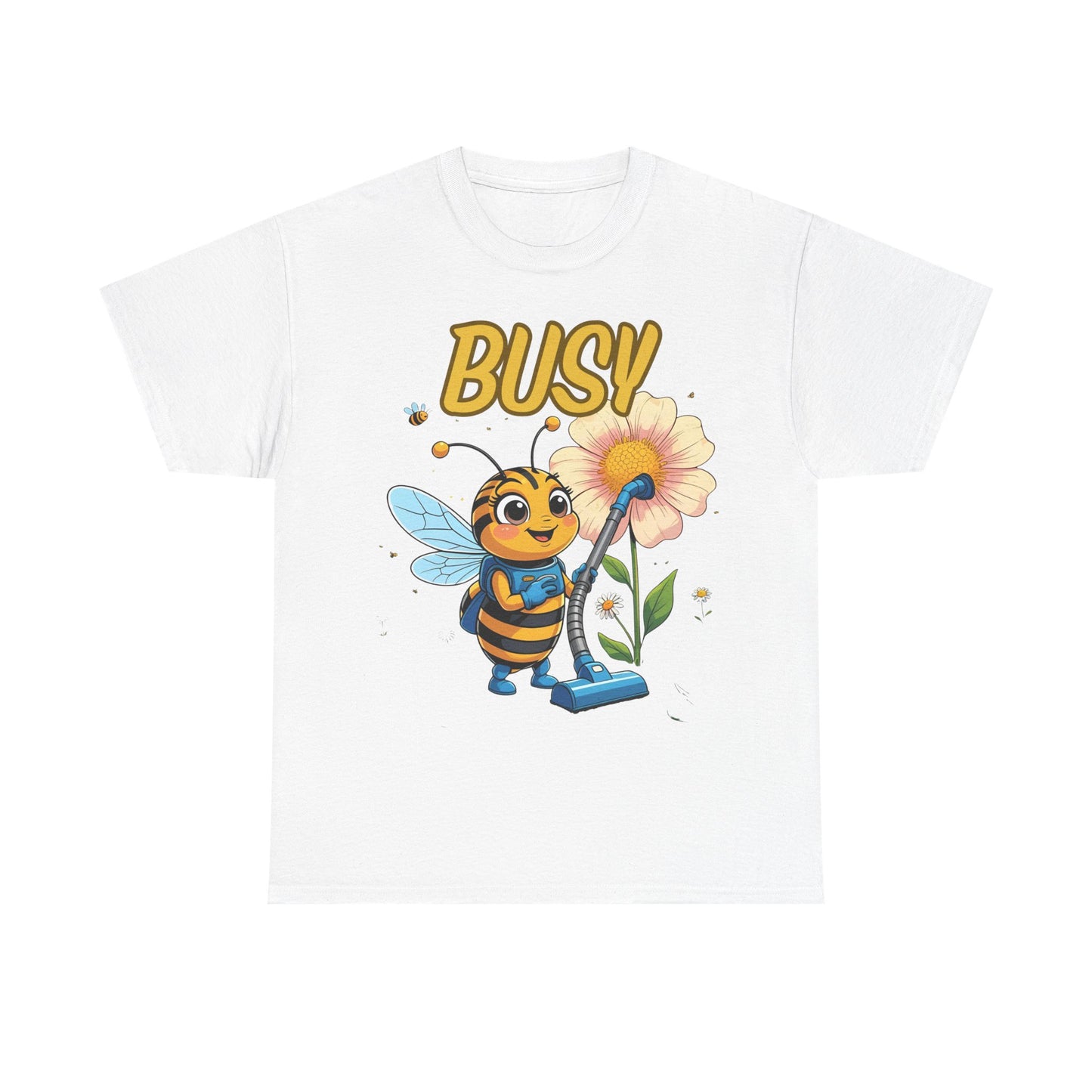 Busy Bee T-Shirt | Fun Graphic Tee for Nature Lovers, Spring Gift, Eco-Friendly Apparel, Cute Insect Shirt