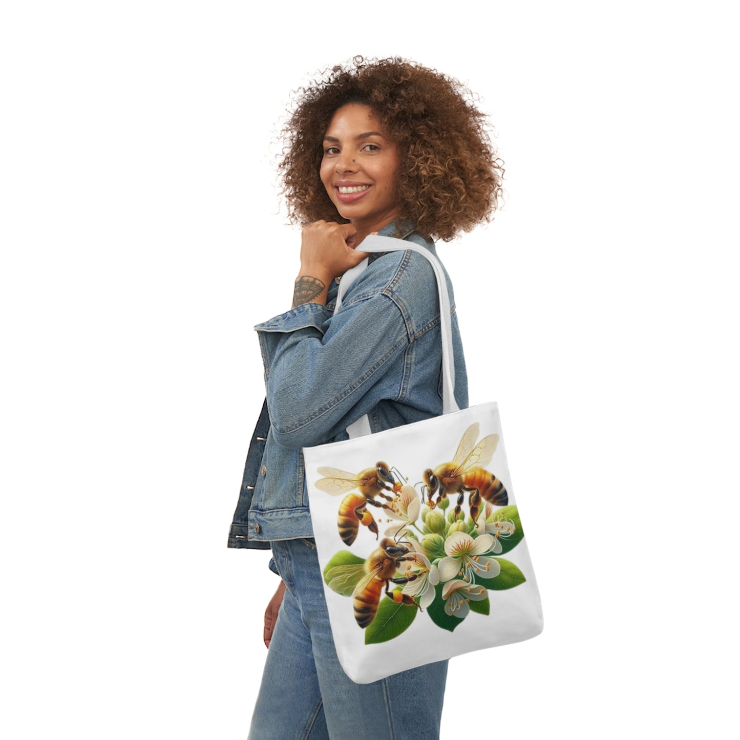 Bee-Inspired Canvas Tote Bag