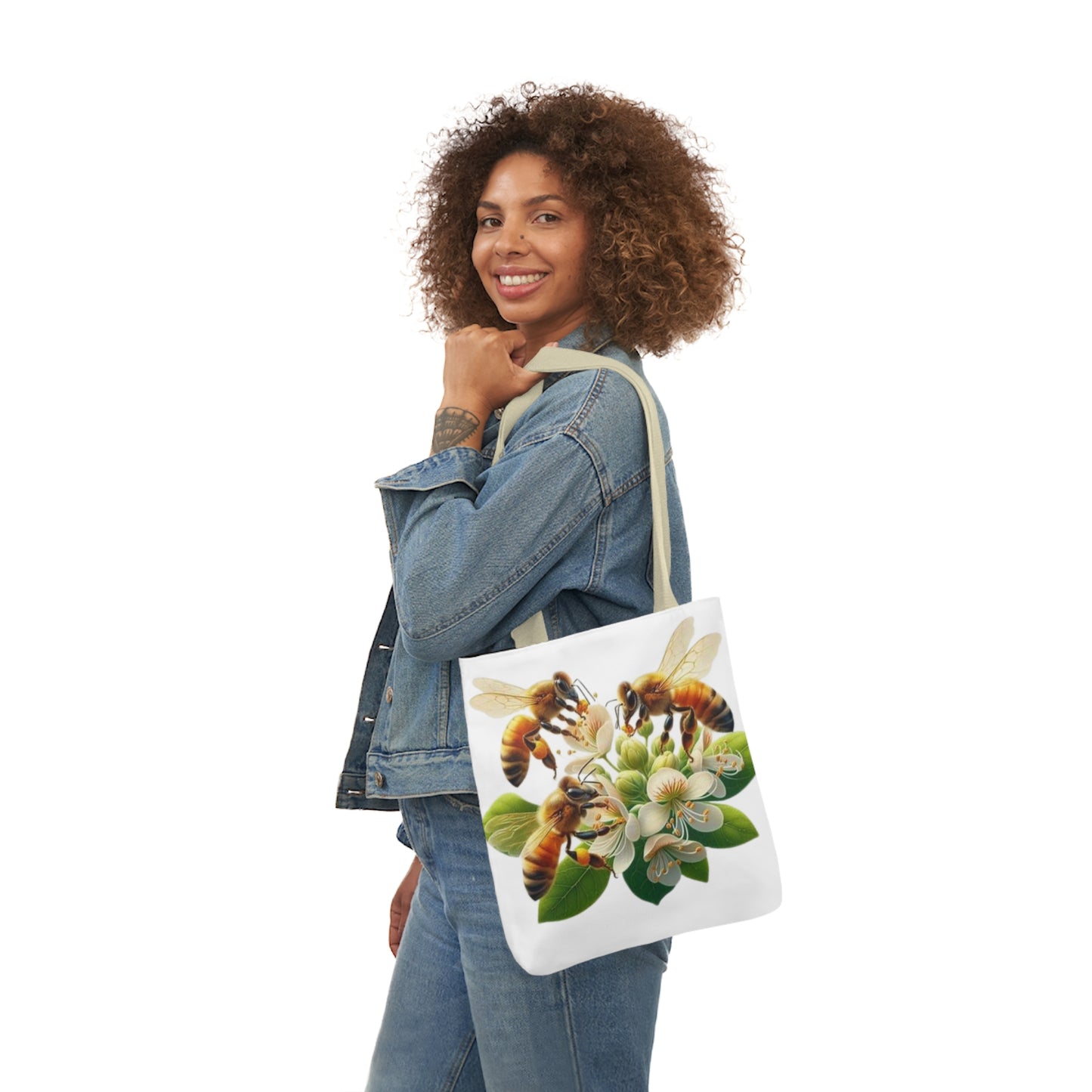 Bee-Inspired Canvas Tote Bag