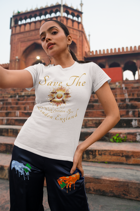 This Save The Bees T-Shirt is a versatile and comfortable addition to any wardrobe. Made from 100% ring-spun cotton, this lightweight shirt is perfect for all-year-round wear. The unisex design and classic fit with a crew neckline make it suitable for any occasion, whether formal or semi-formal. Show your support for bees and the environment with this ethically produced and environmentally friendly tee.
