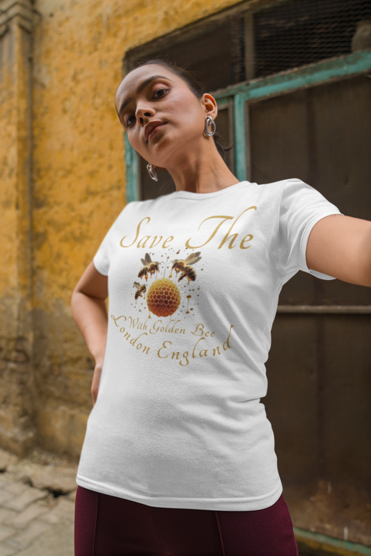 This Save The Bees T-Shirt is a versatile and comfortable addition to any wardrobe. Made from 100% ring-spun cotton, this lightweight shirt is perfect for all-year-round wear. The unisex design and classic fit with a crew neckline make it suitable for any occasion, whether formal or semi-formal. Show your support for bees and the environment with this ethically produced and environmentally friendly tee.