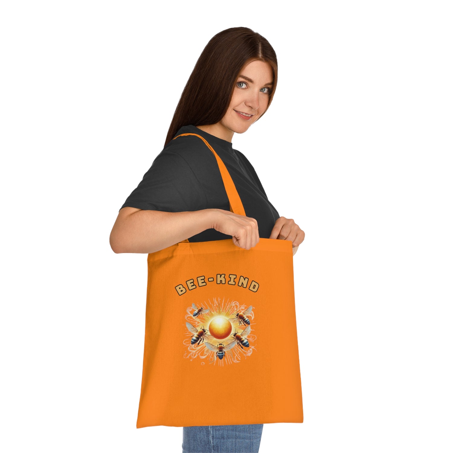 Bee Themed Shopping Bag in Orange