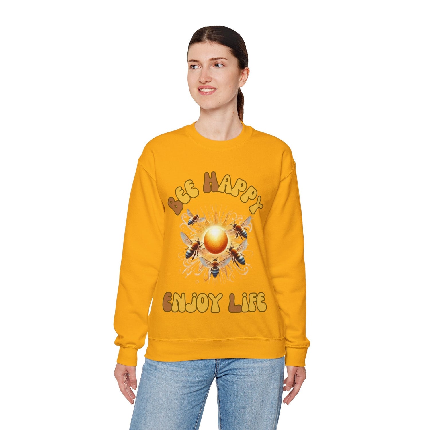 Discover the Ultimate Bee Happy Sweatshirt Collection! This exclusive collection is dedicated solely to Bee Happy Sweatshirt, offering stylish and eco-friendly designs crafted from sustainable materials