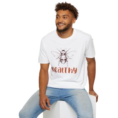 Bee Healthy T Shirt Elevate Your Wellness and Social Status with Our Exclusive Bee Healthy T-Shirt