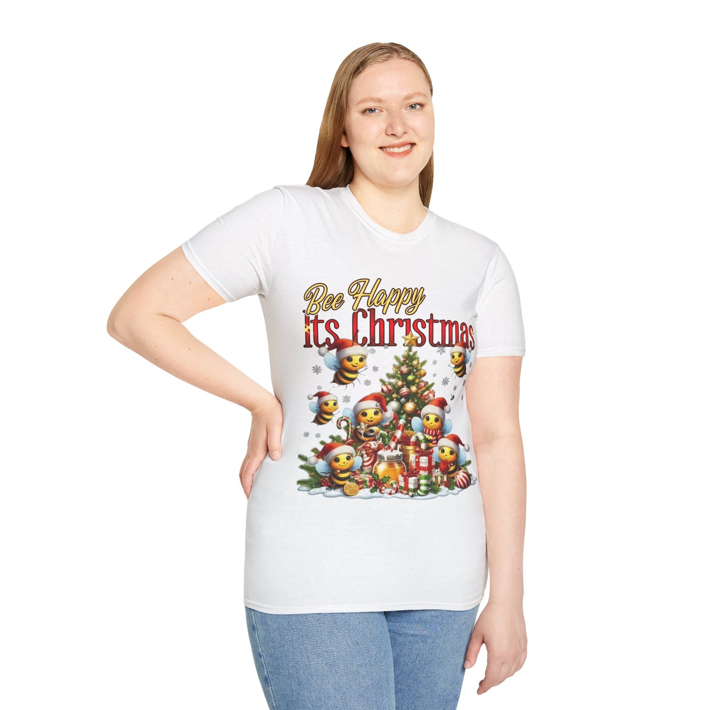 Bee Happy Its Christmas T-Shirt