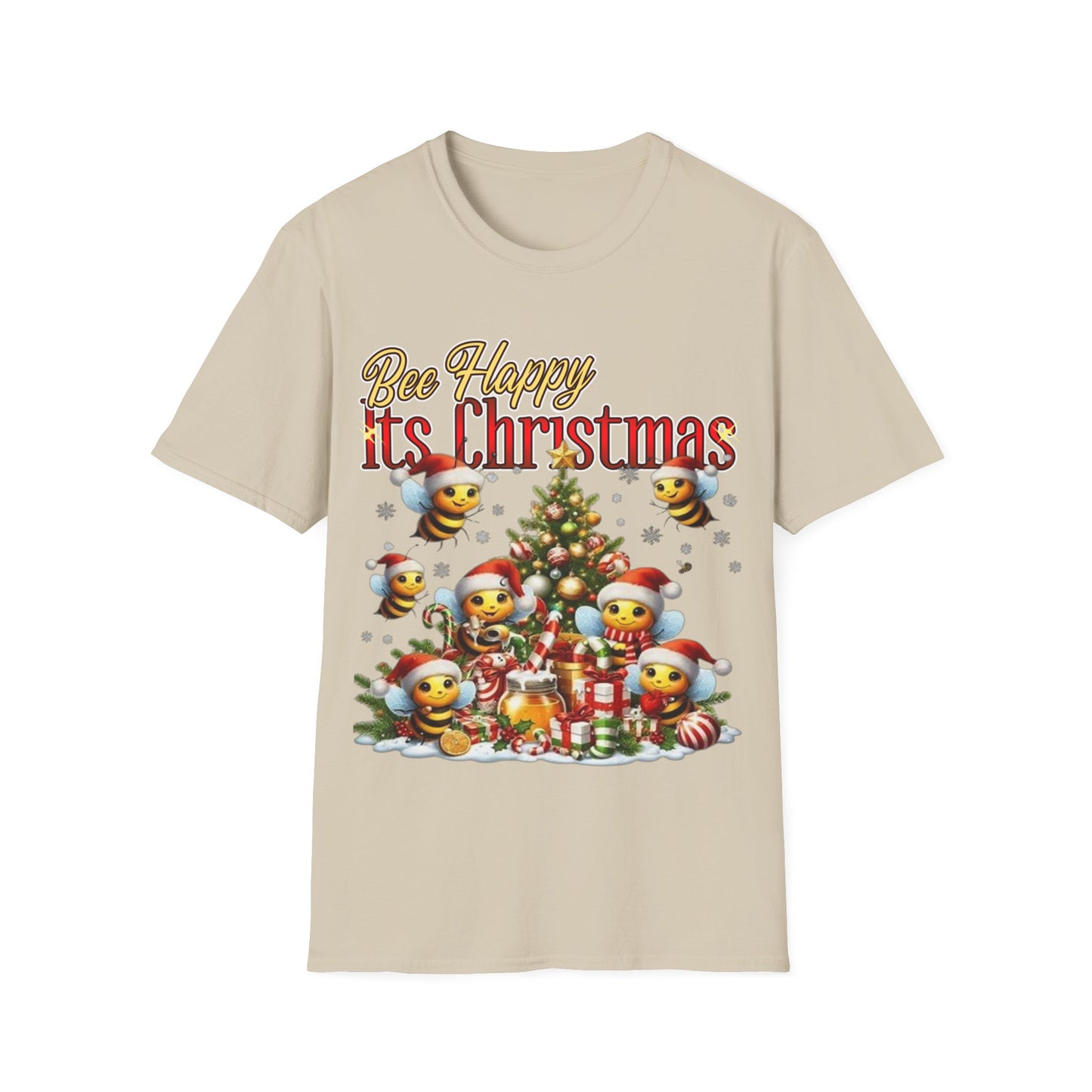 Bee Happy Its Christmas T-Shirt