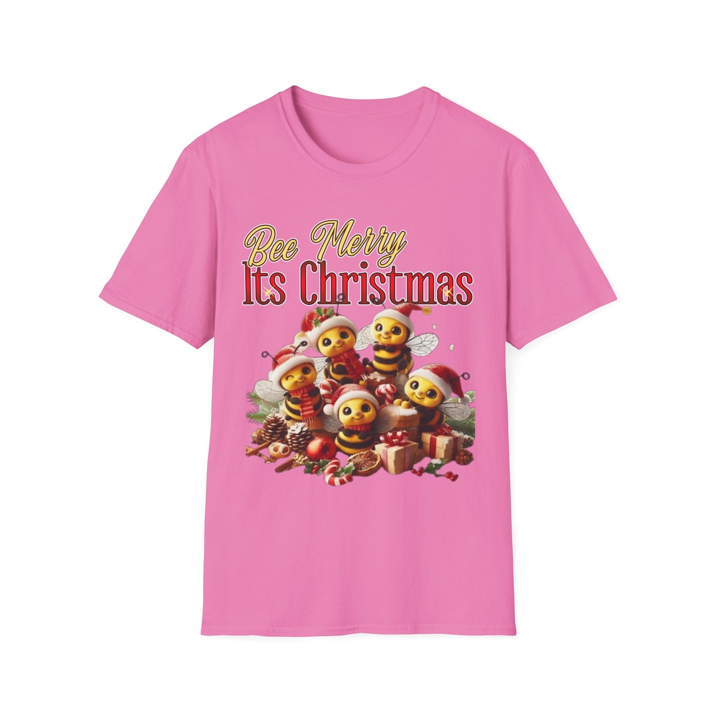 Bee Merry Its Christmas T-Shirt