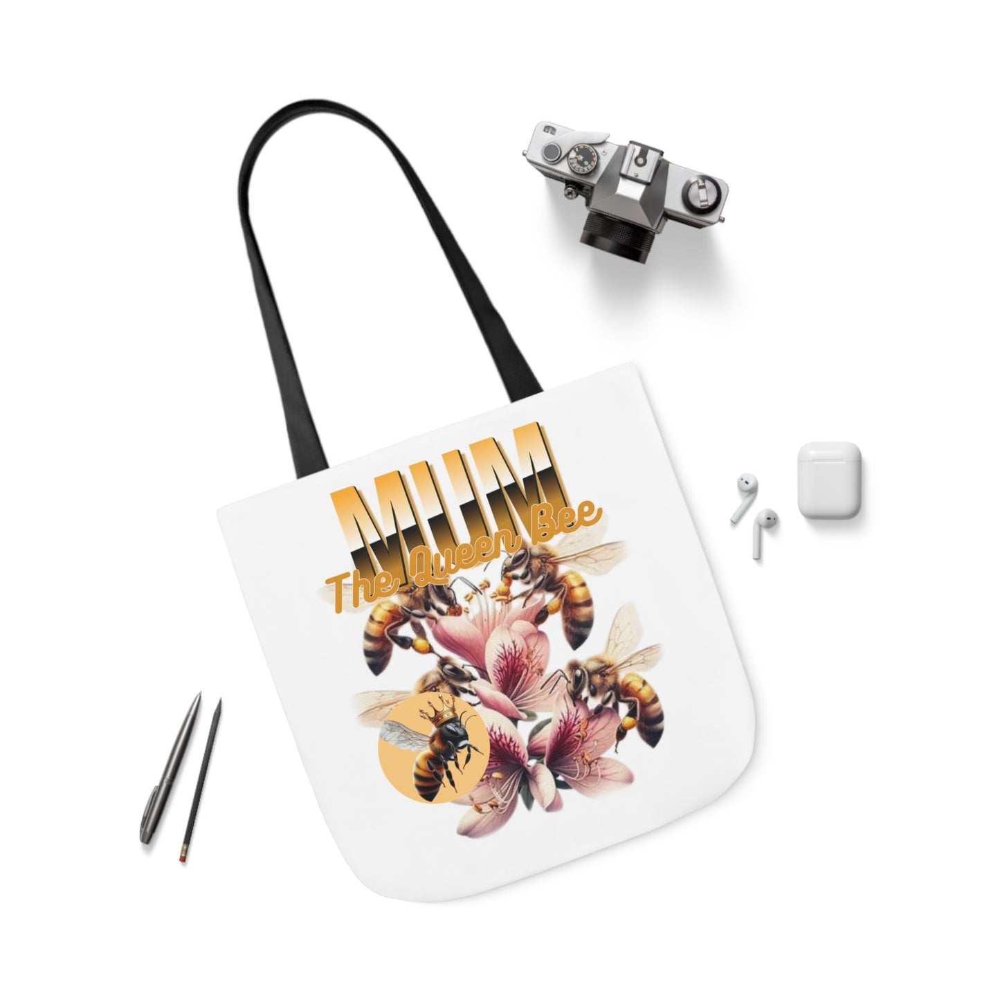 Queen Bee Canvas Tote Bag