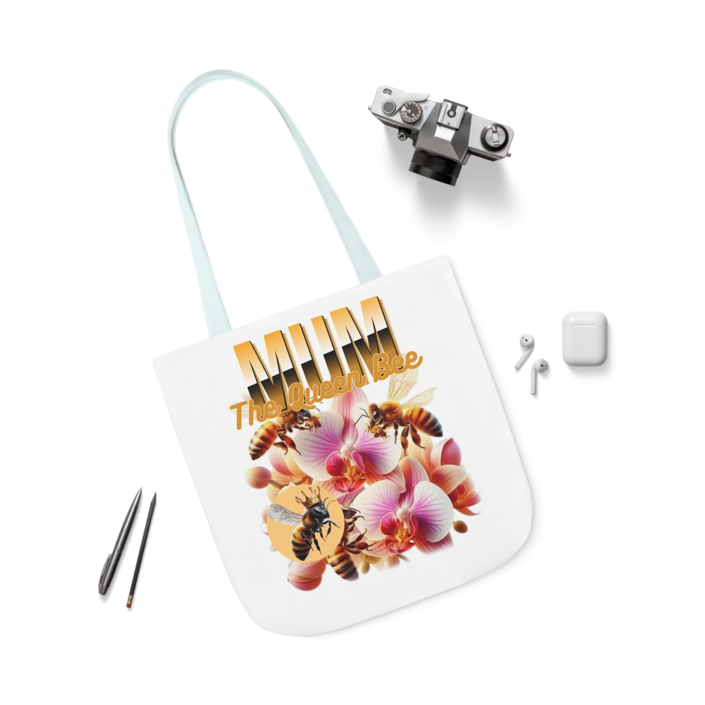 Queen Bee Canvas Tote Bag