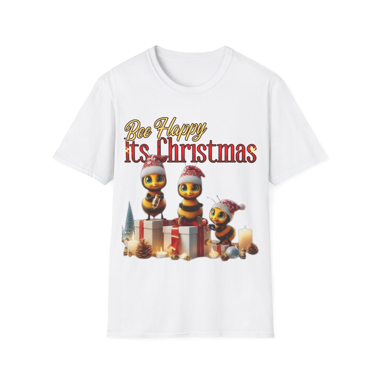 Bee Happy Its Christmas T-Shirt