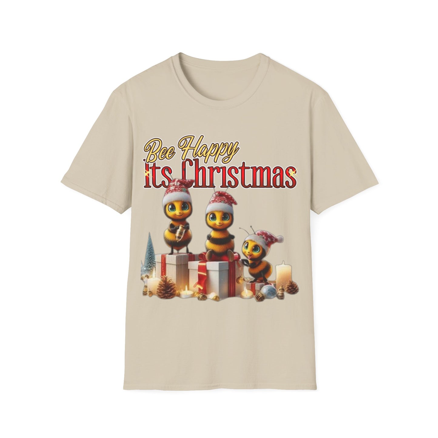 Bee Happy Its Christmas T-Shirt