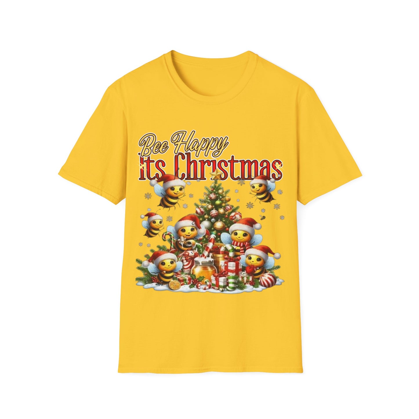 Bee Happy Its Christmas T-Shirt