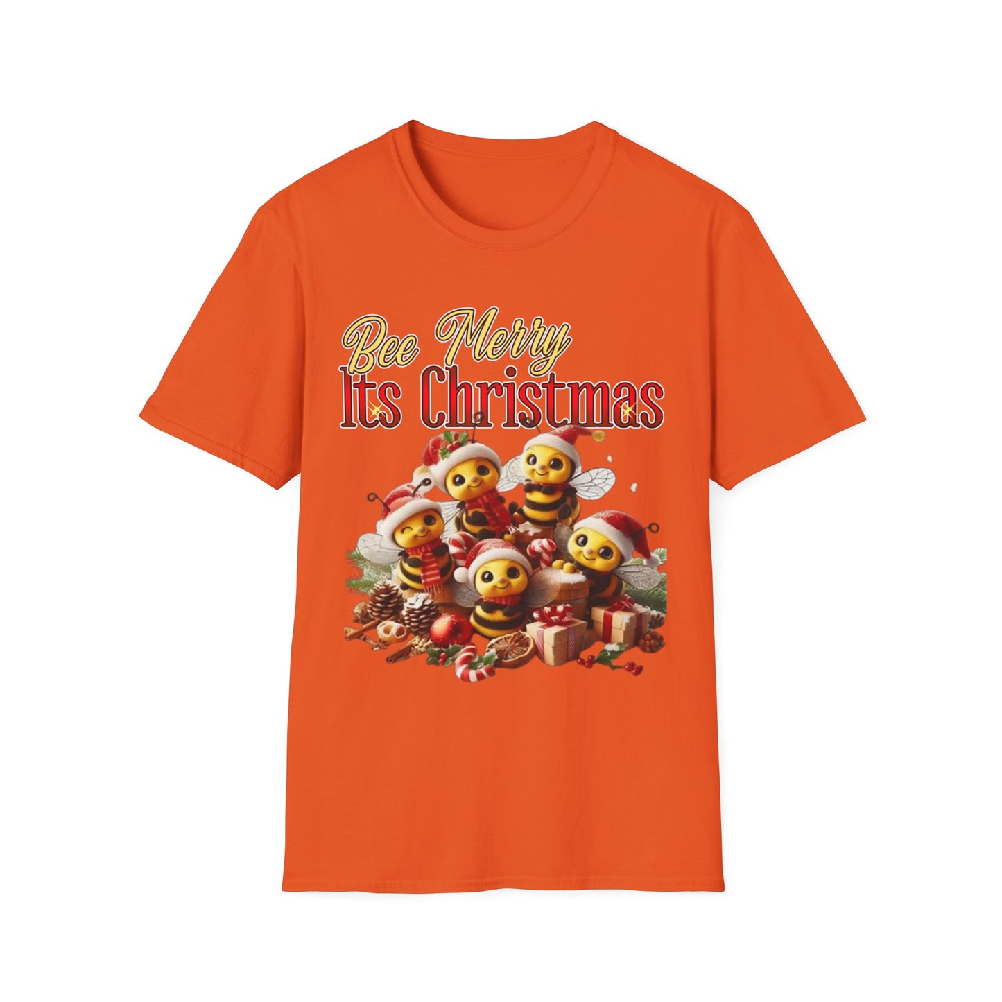 Bee Merry Its Christmas T-Shirt