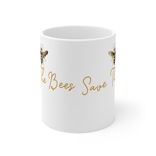 Save The Bees Ceramic Coffee Cups, 11oz, 15oz