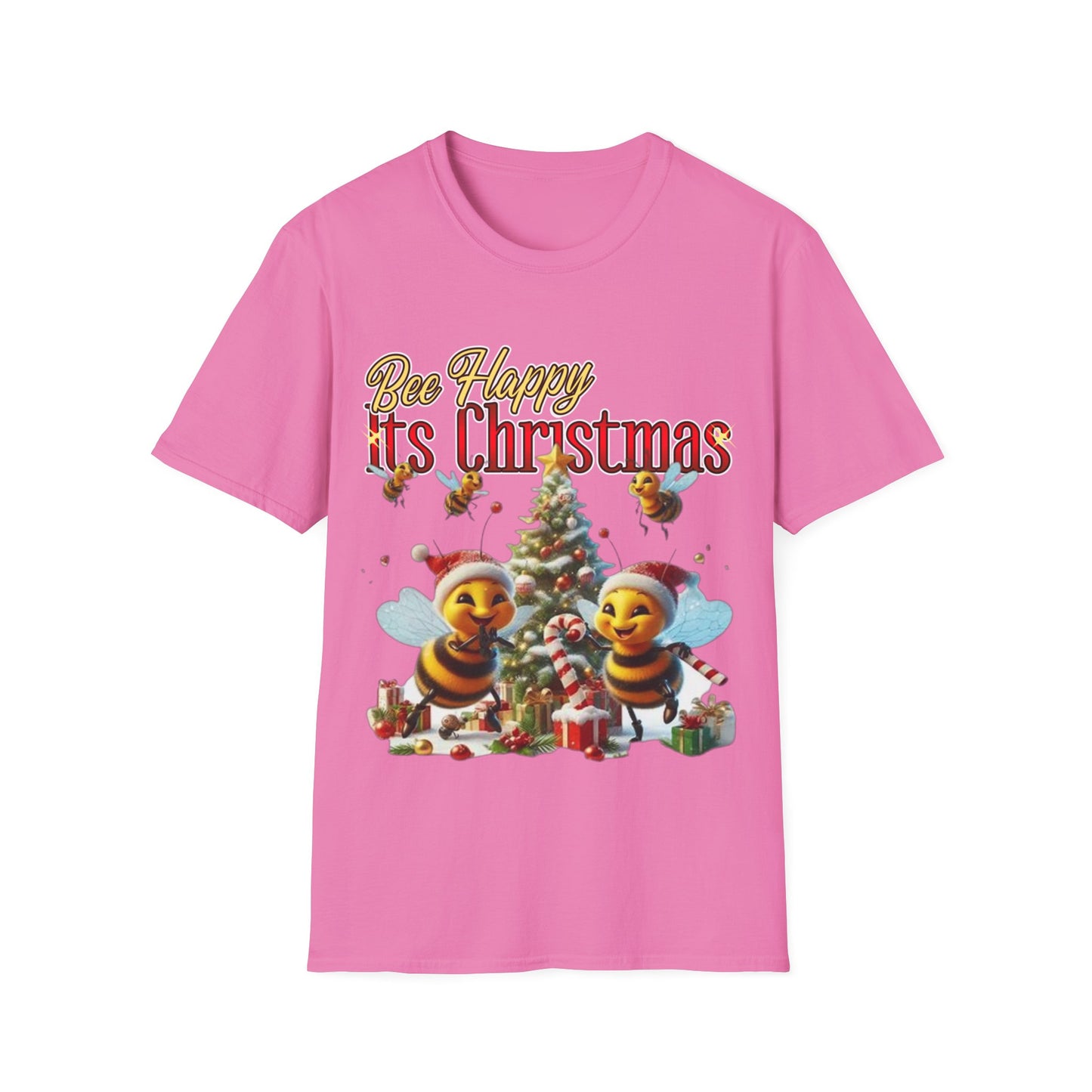 Bee Happy Its Christmas T-Shirt