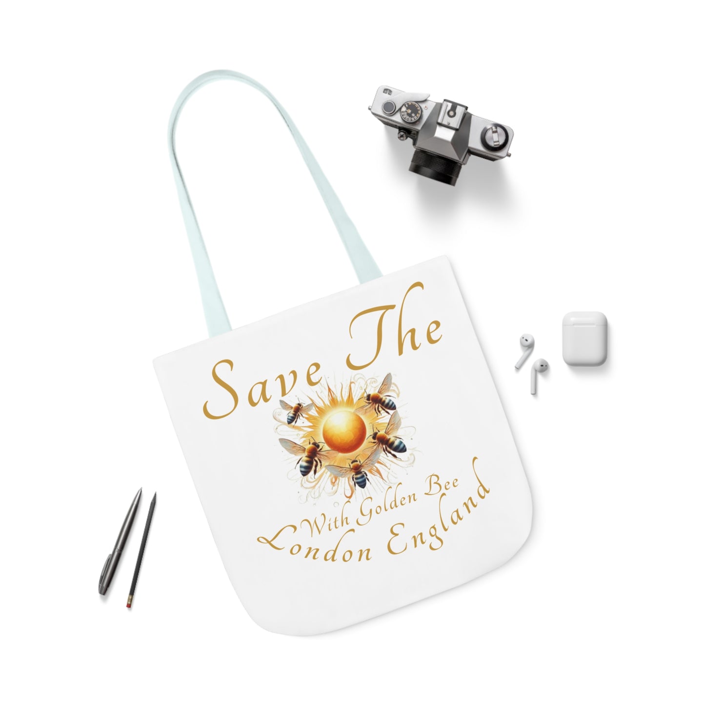 Save The Bees Canvas Tote Bag