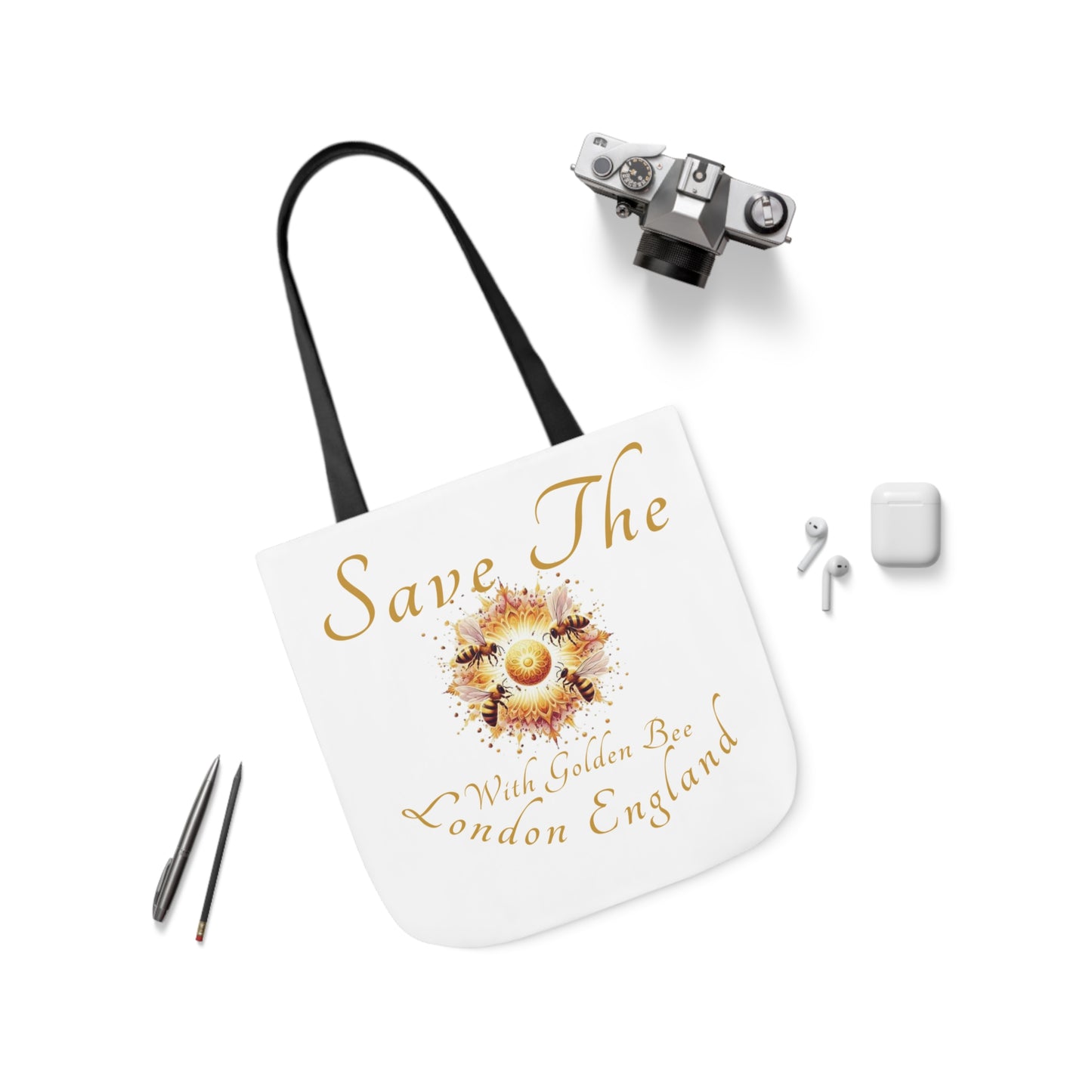 Save The Bees Canvas Tote Bag