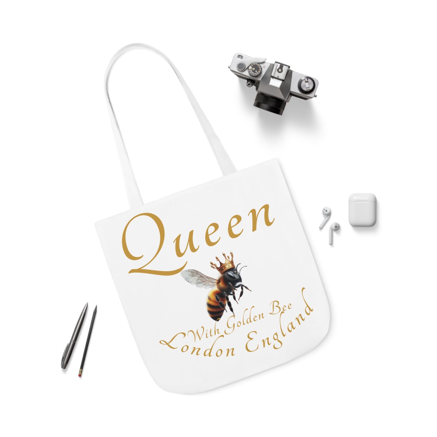 Queen Bee Canvas Tote Bag