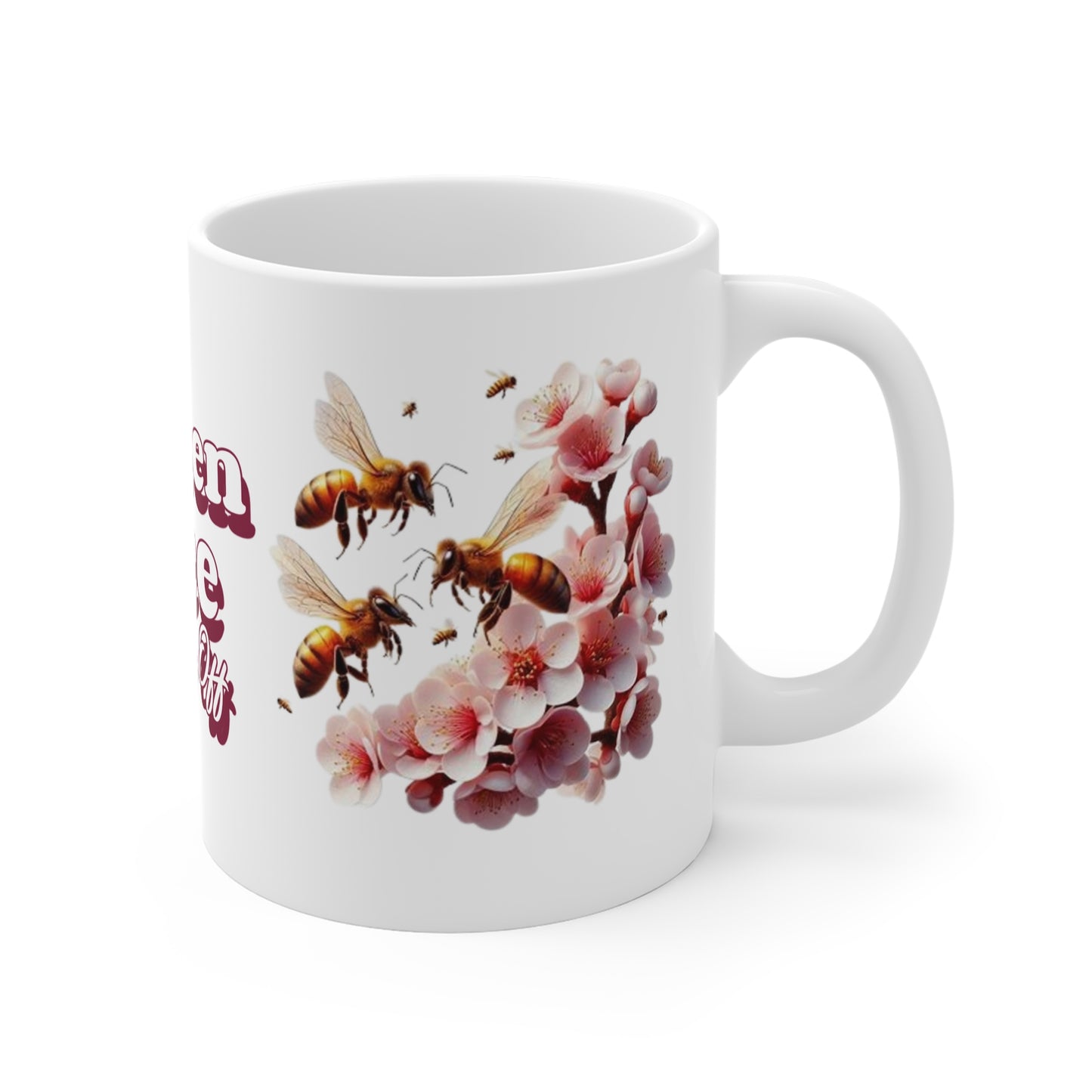 Queen Bee 11oz White Mug