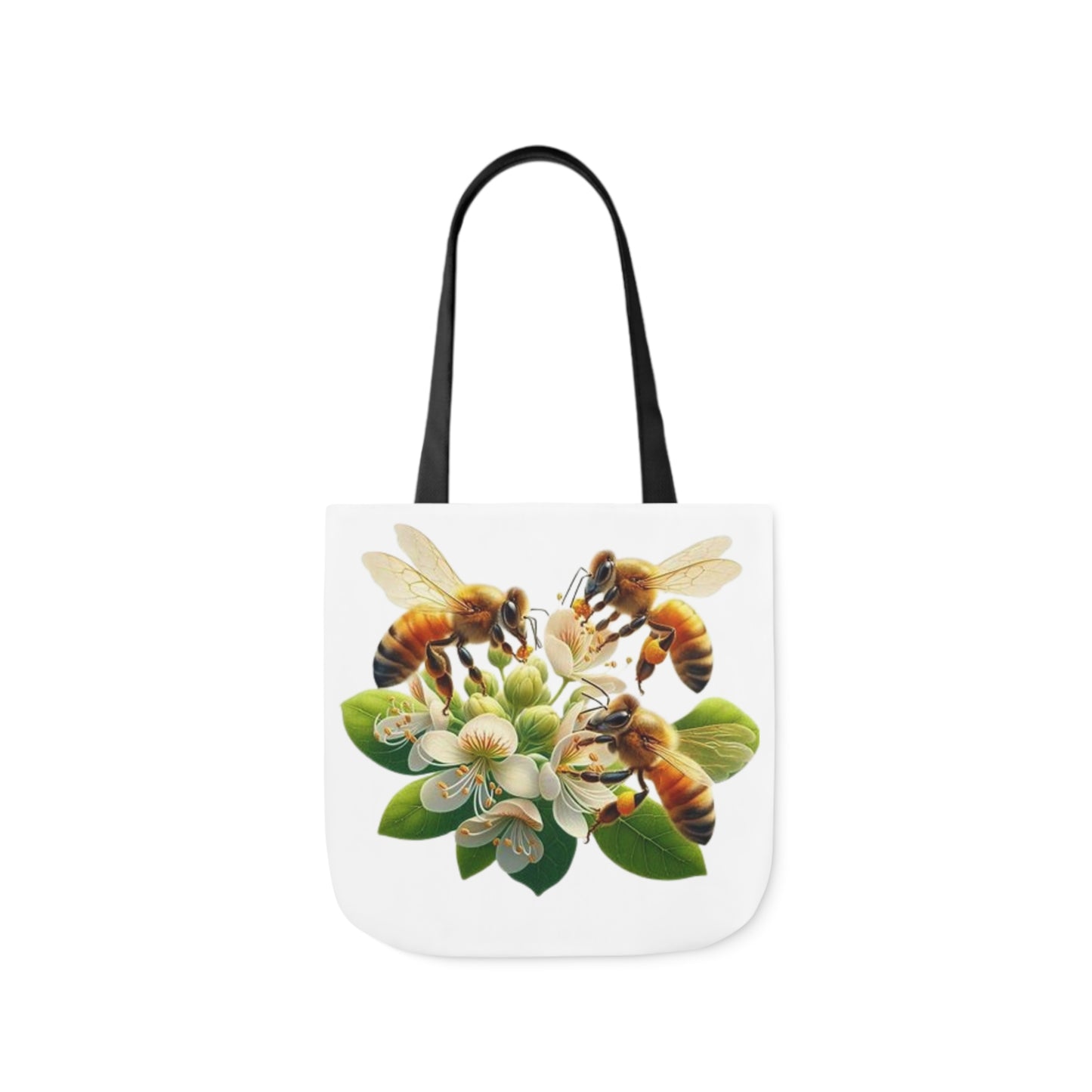 Bee-Themed Canvas Tote Bag