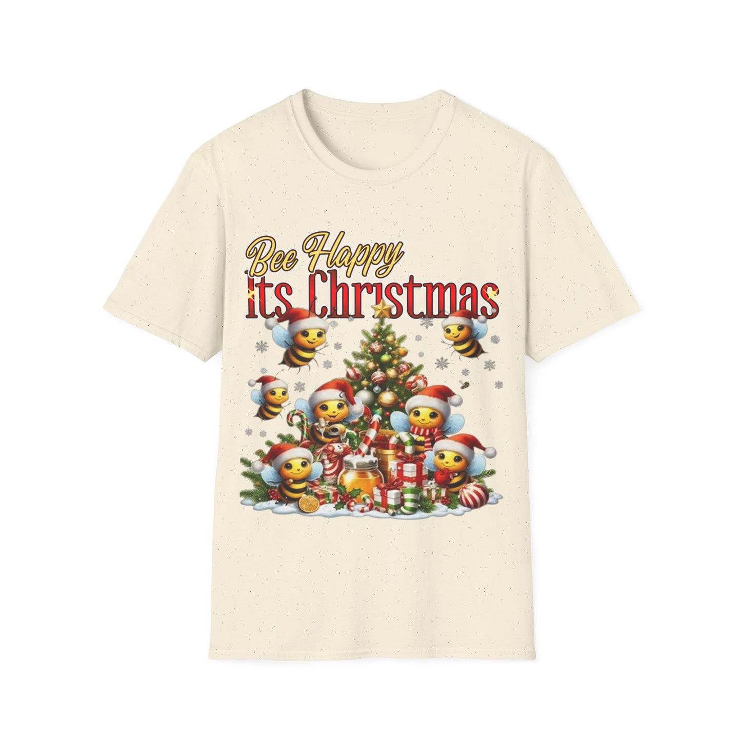 Bee Happy Its Christmas T-Shirt