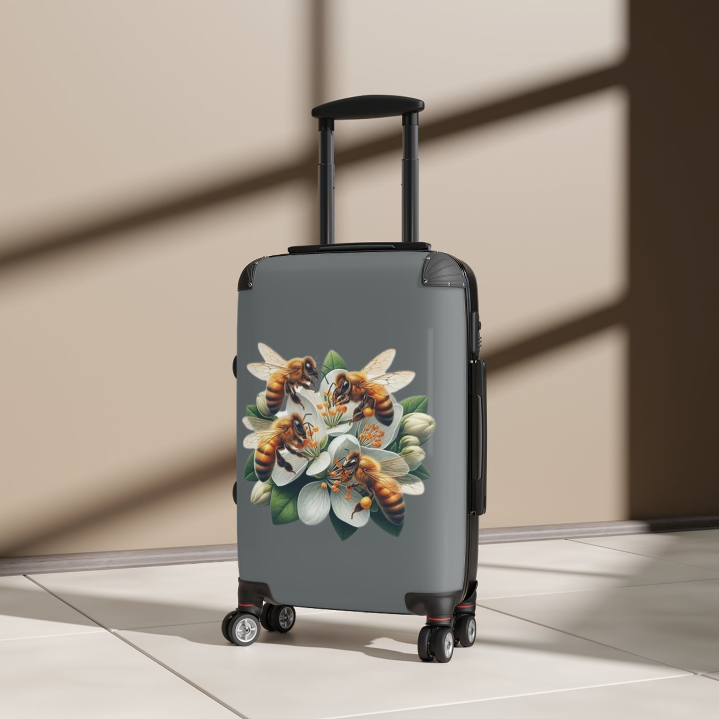 Eco-Friendly Bee-Inspired Suitcase for Nature Lovers