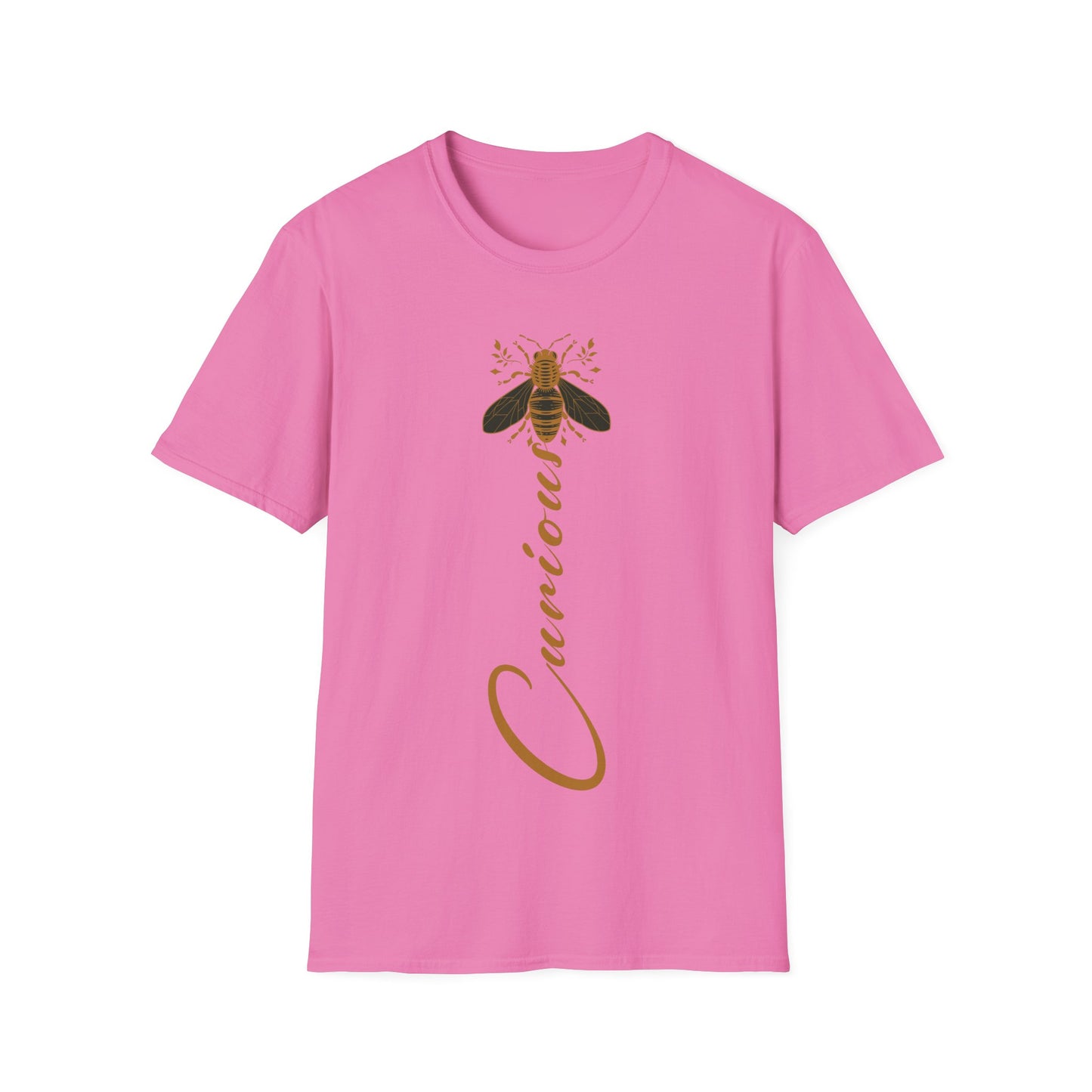 Bee Curious T-Shirt logo From CBBees.shop The Worlds Best Bee Themed Product Store