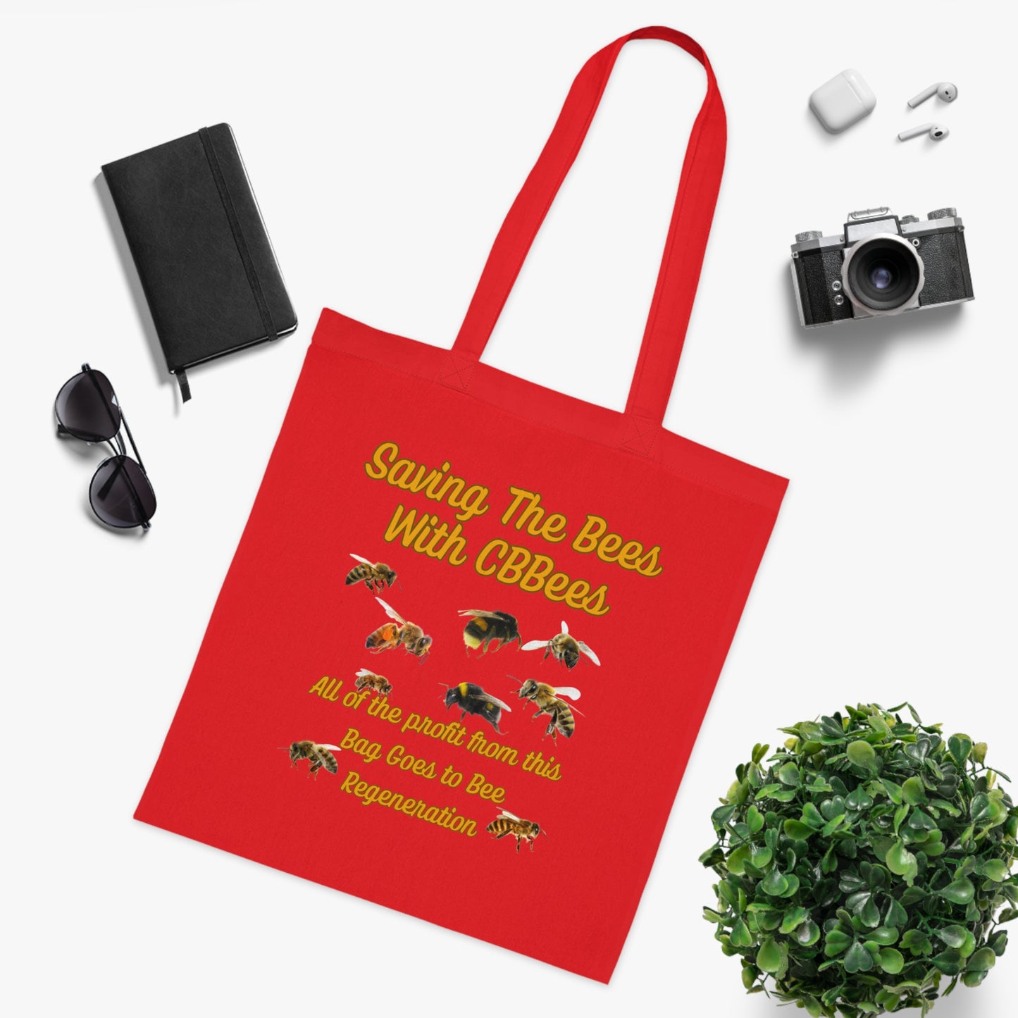 Saving the Bees Cotton Tote for Bee Lovers