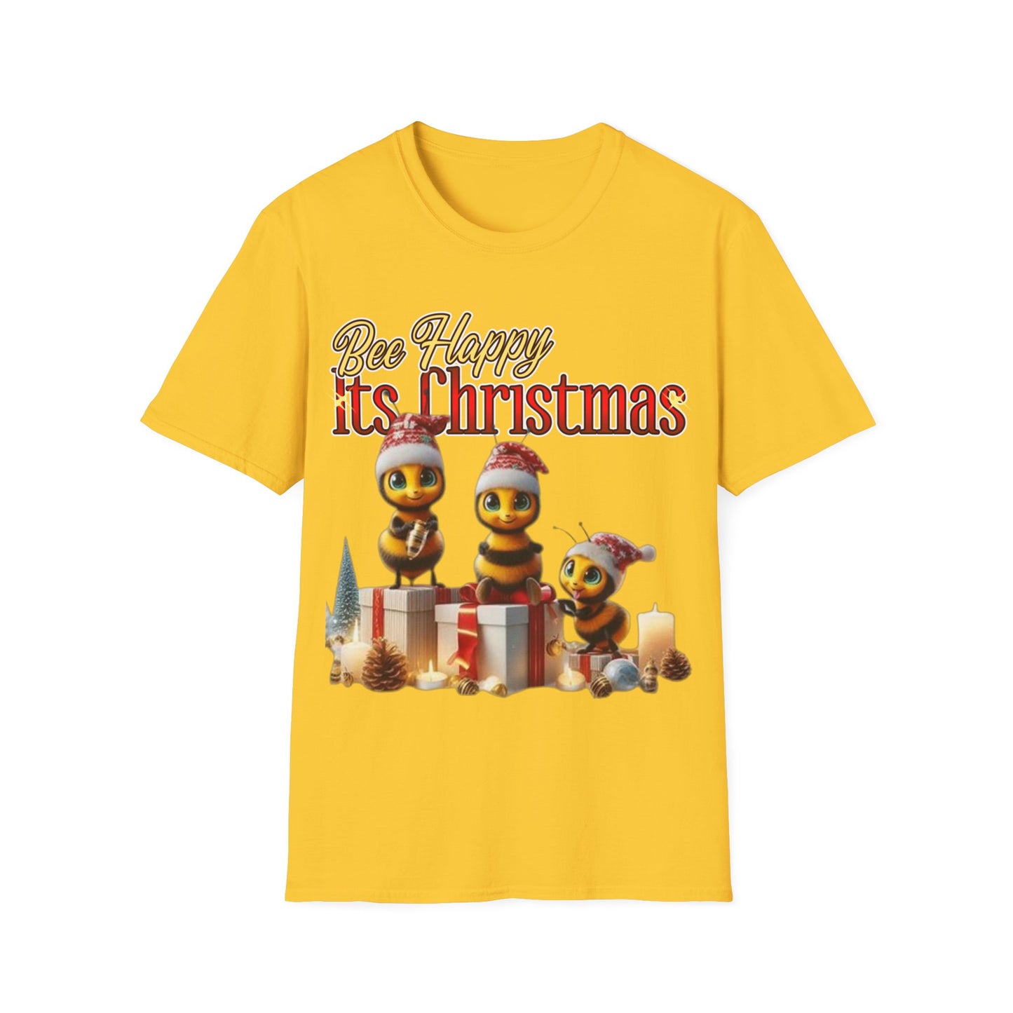 Bee Happy Its Christmas T-Shirt