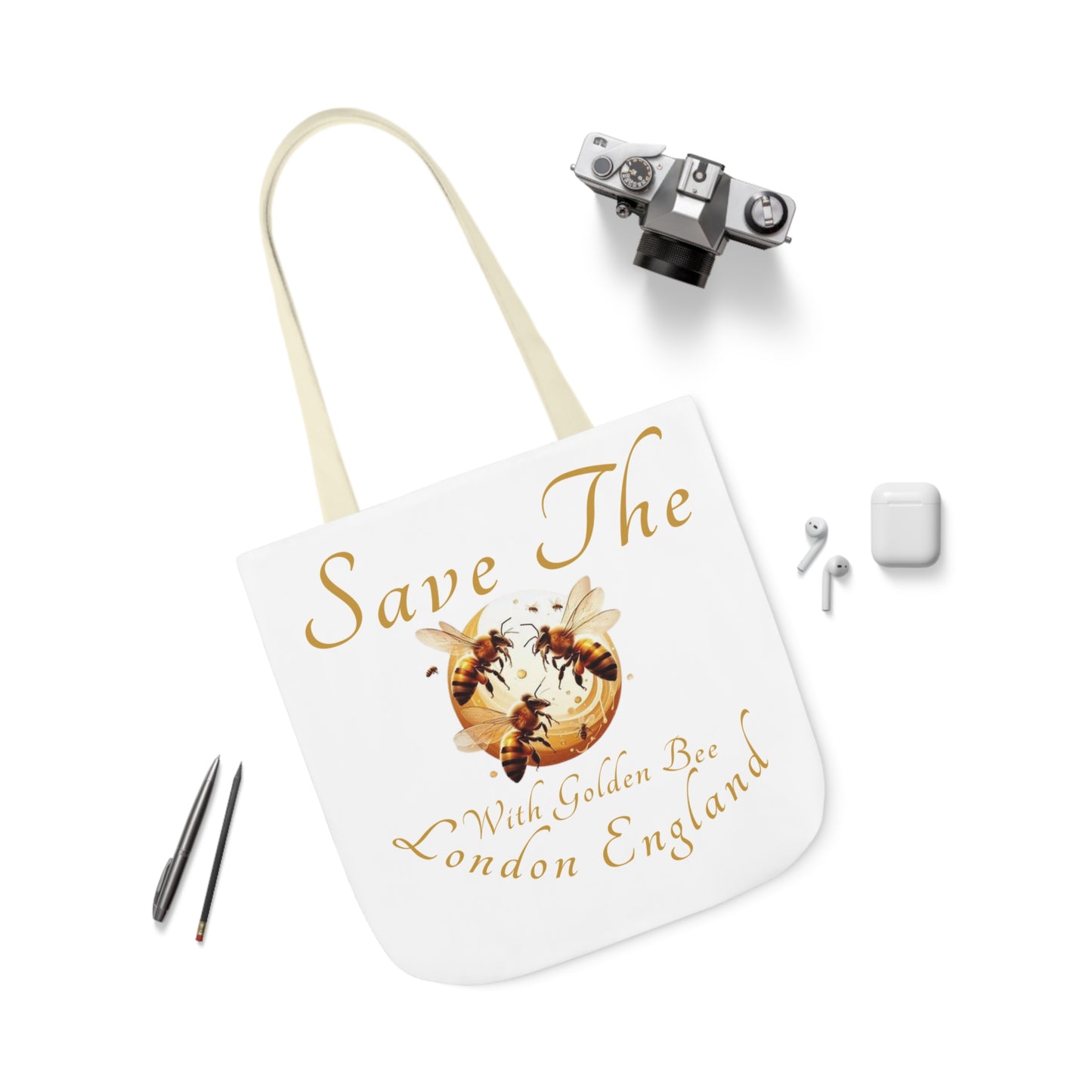 Save The Bees Canvas Tote Bag