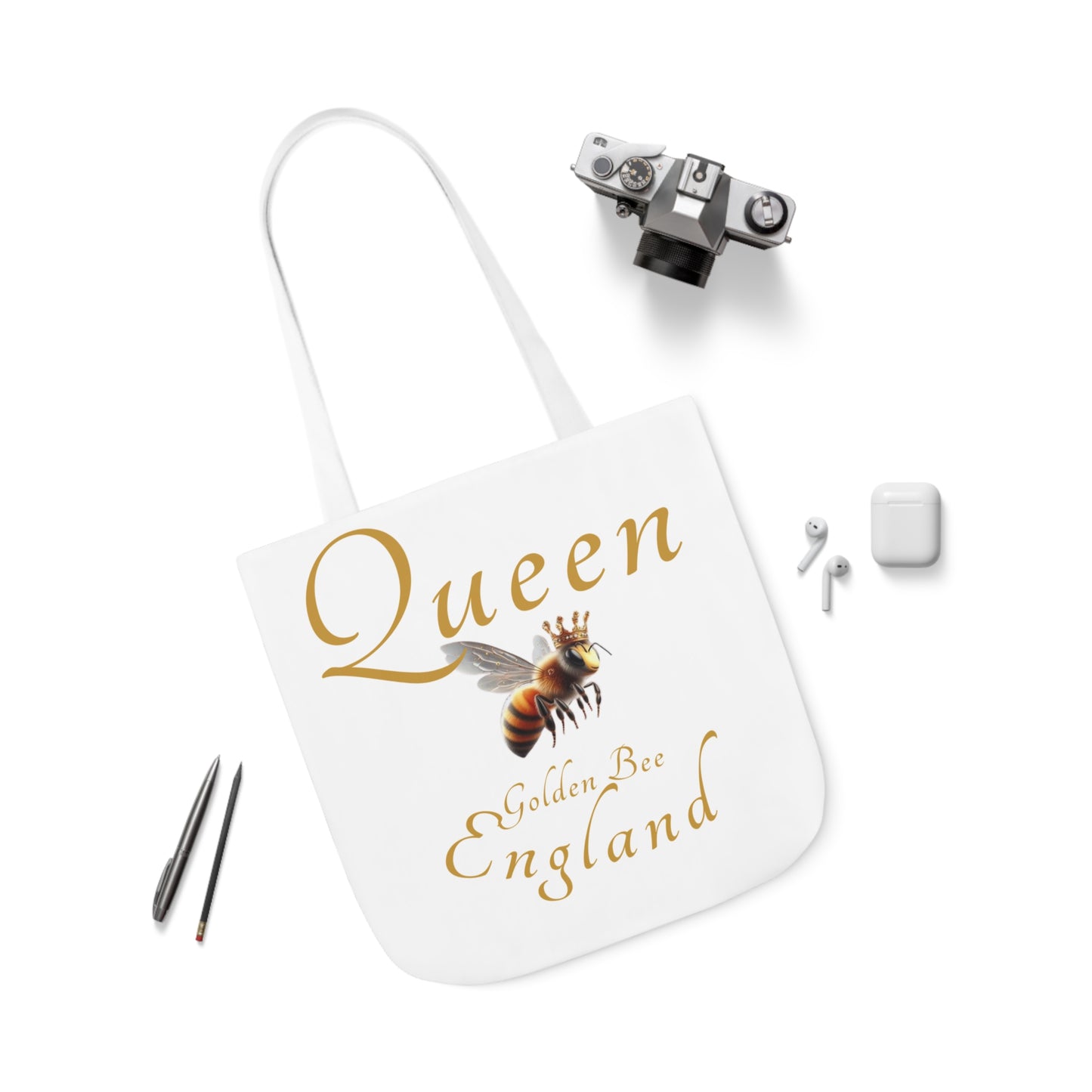 Queen Bee Canvas Tote Bag