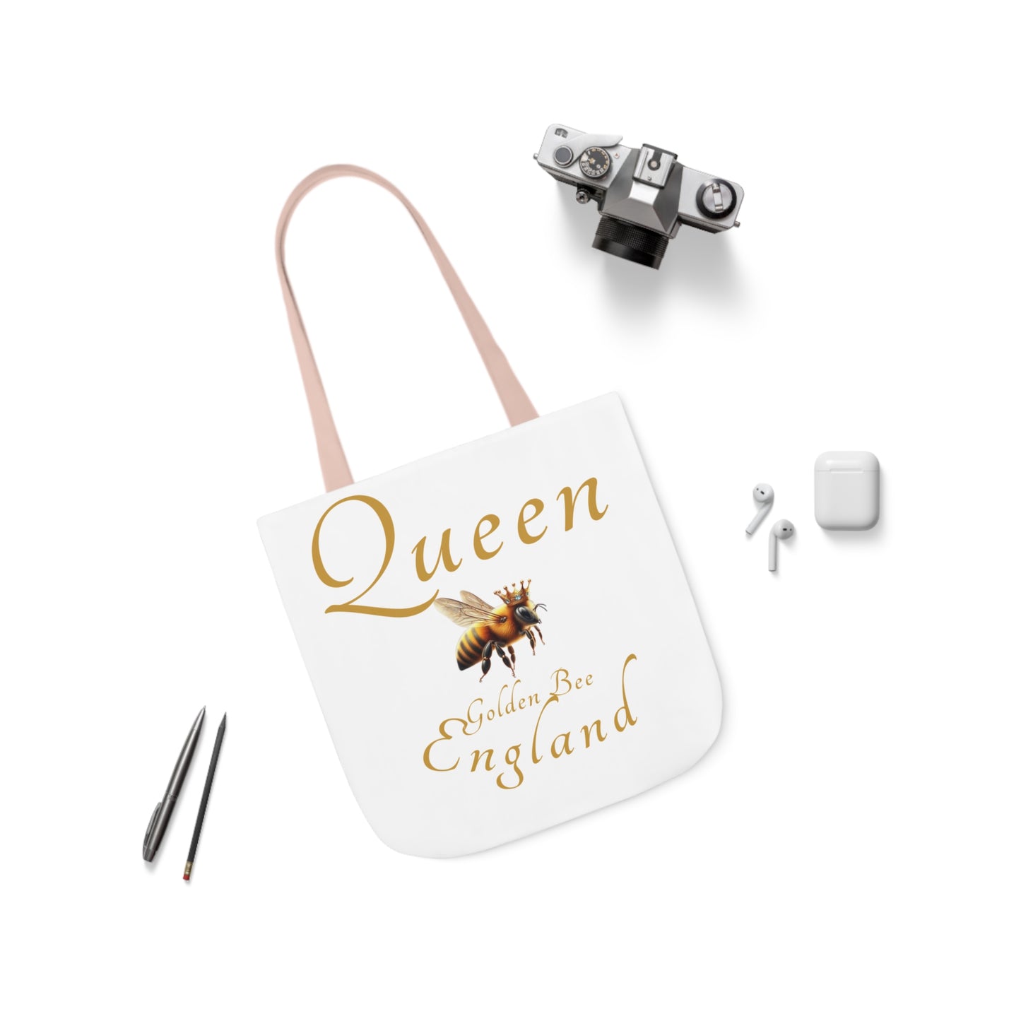 Queen Bee Canvas Tote Bag