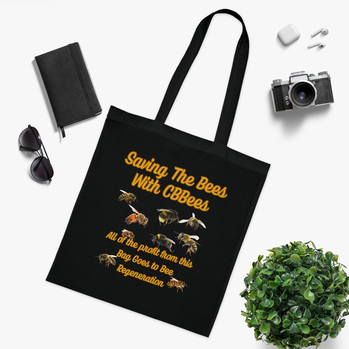 Saving the Bees Cotton Tote for Bee Lovers