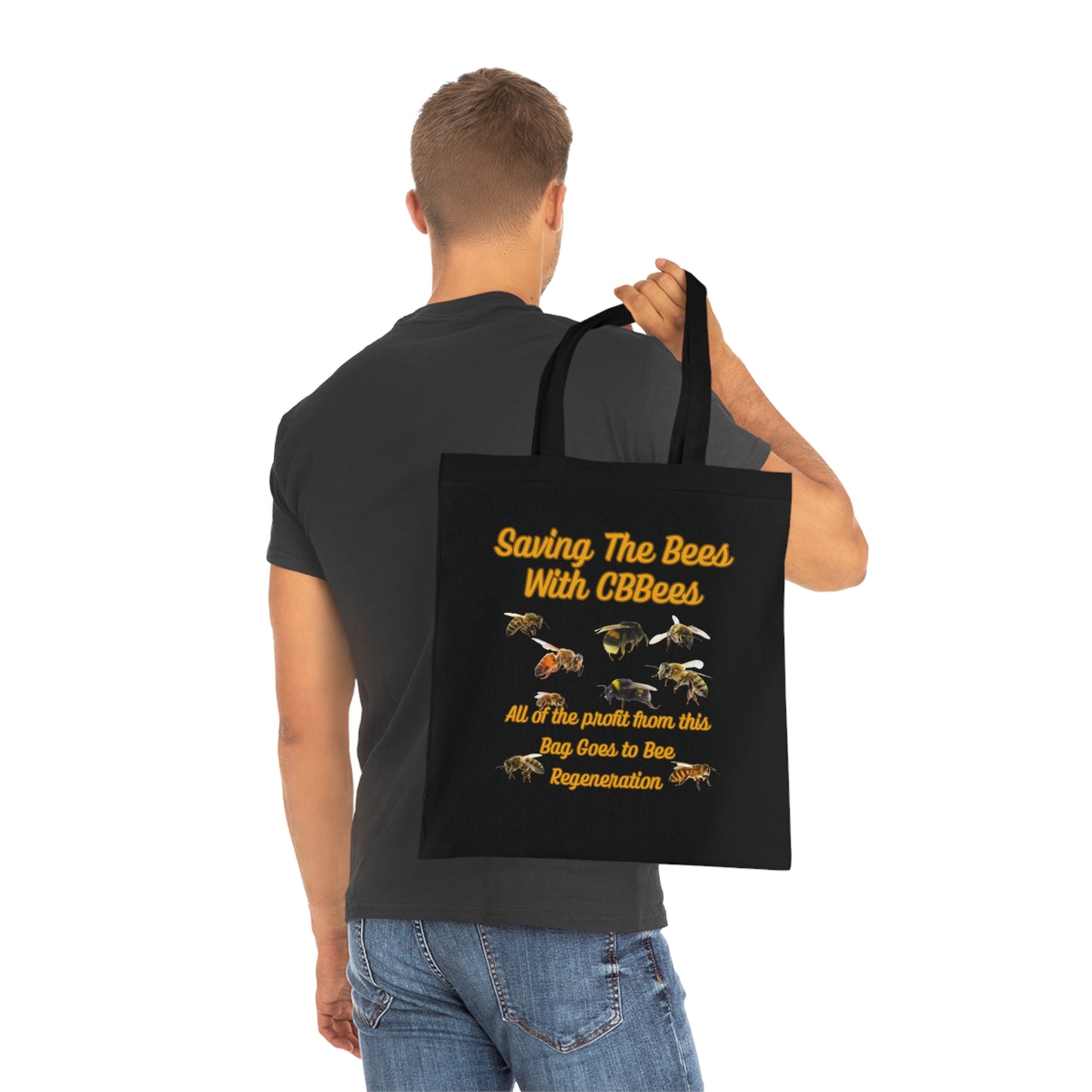 Saving the Bees Cotton Tote for Bee Lovers